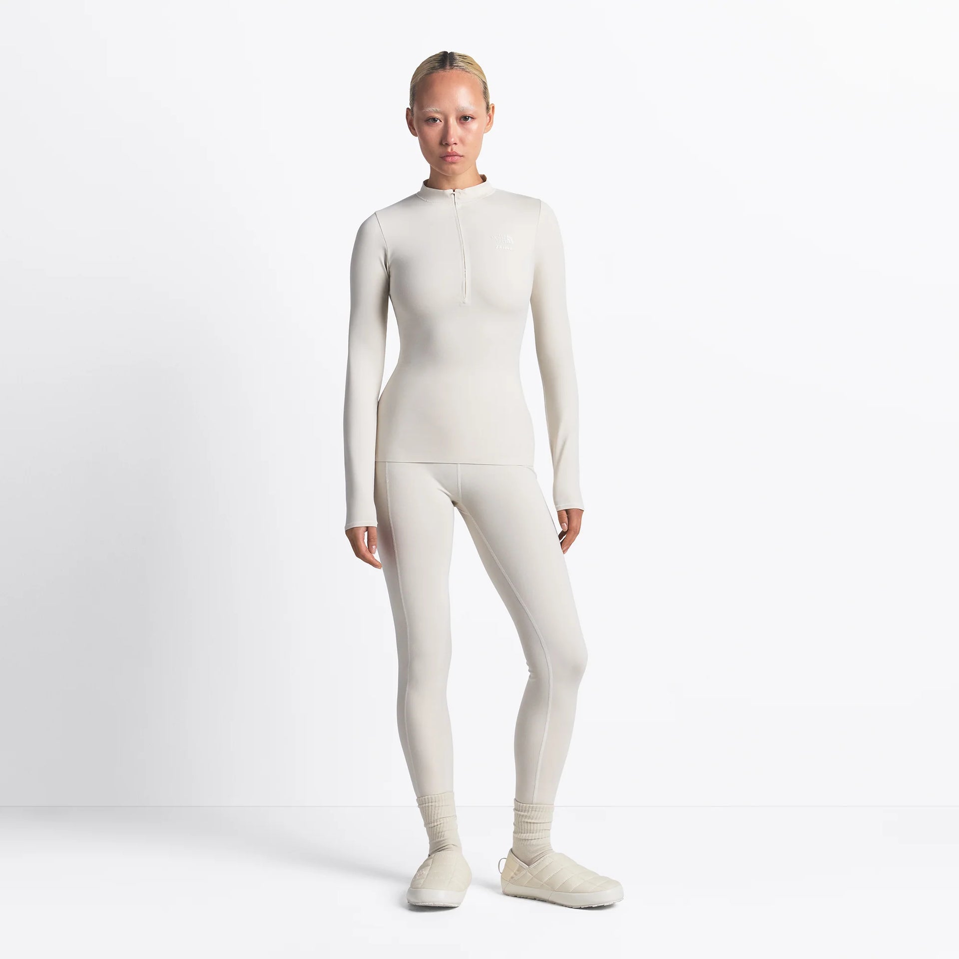 THE NORTH FACE X SKIMS REFINA LONG SLEEVE TOP | BONE