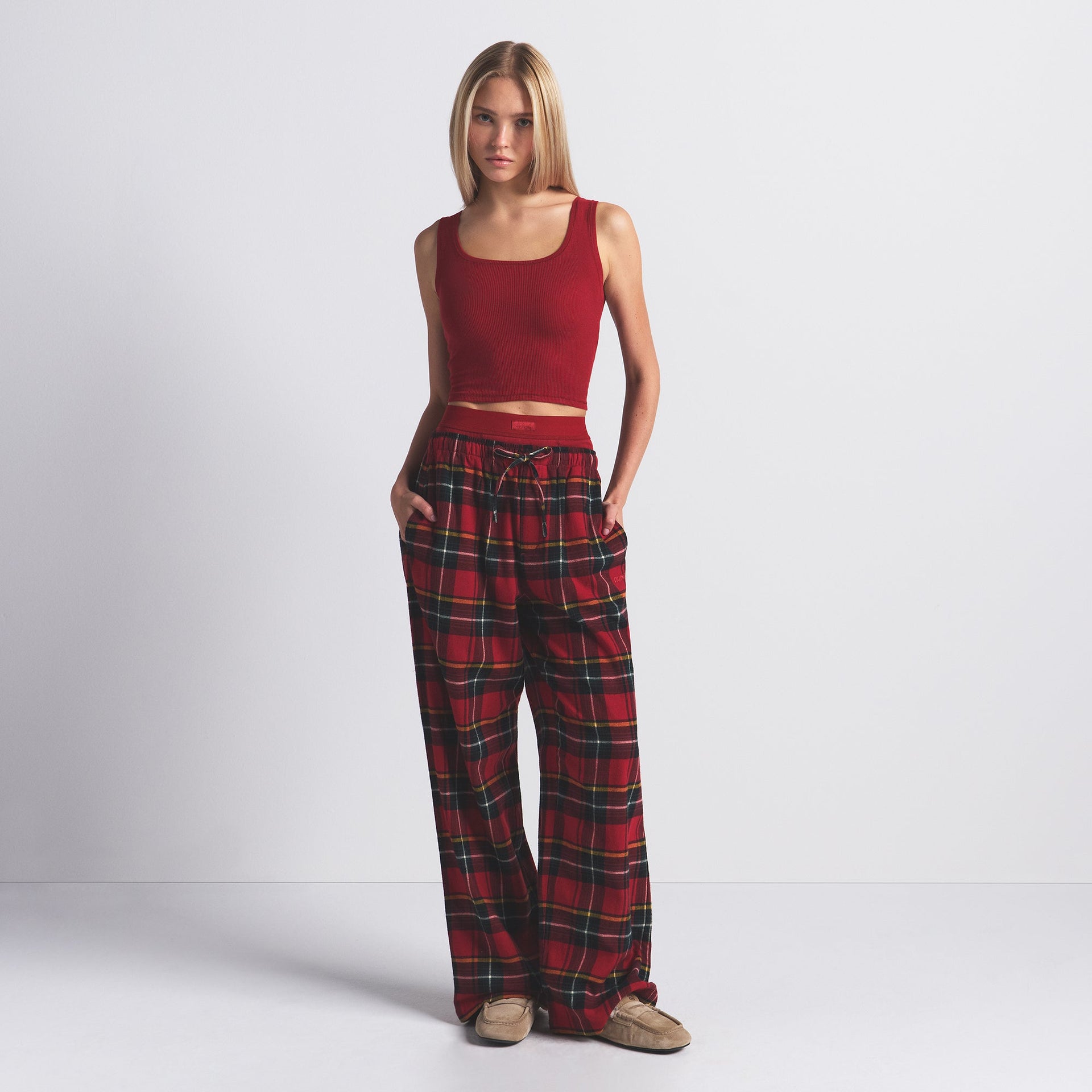 COTTON RIB TANK | BRICK