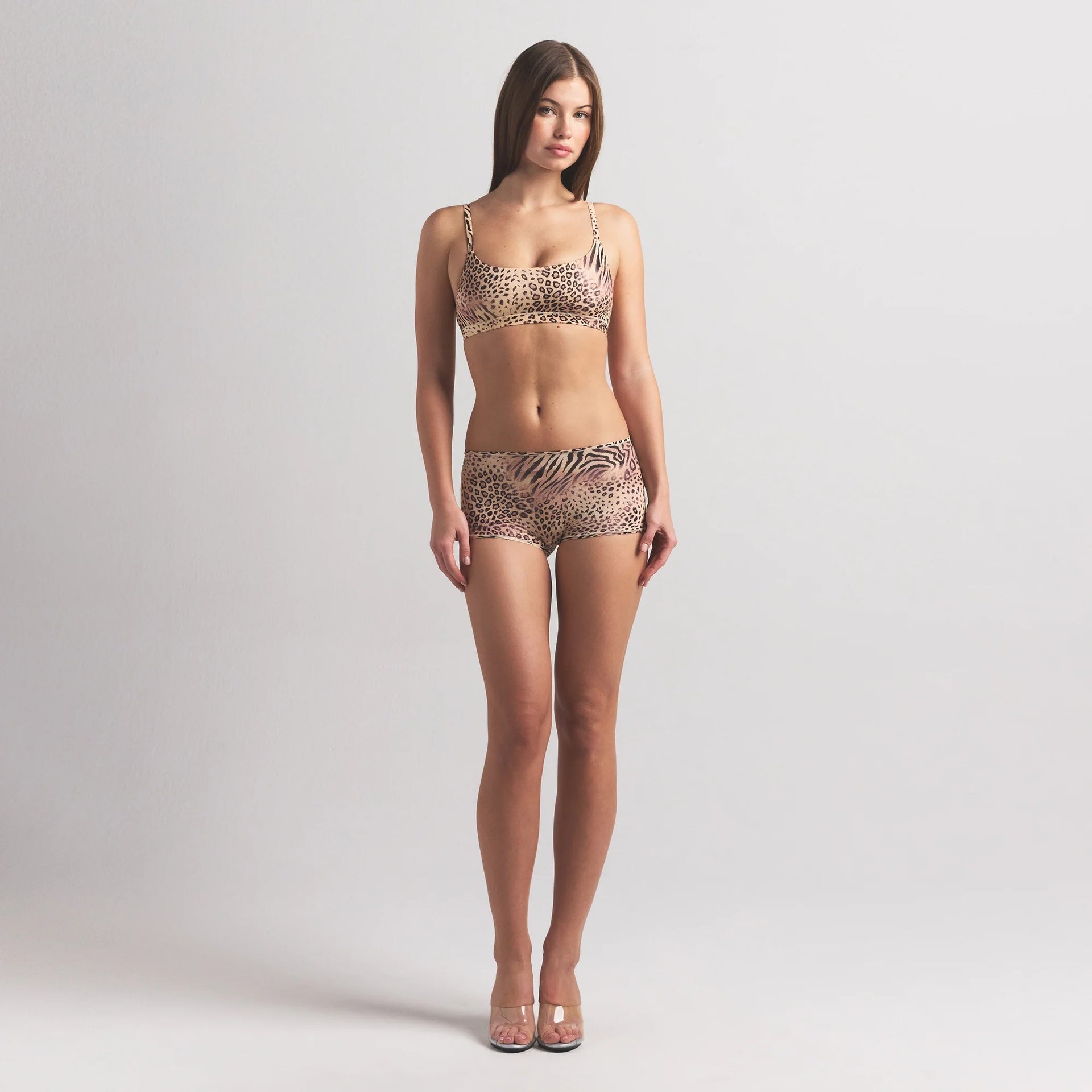 FITS EVERYBODY SCOOP BRALETTE | SAND MULTI ANIMAL