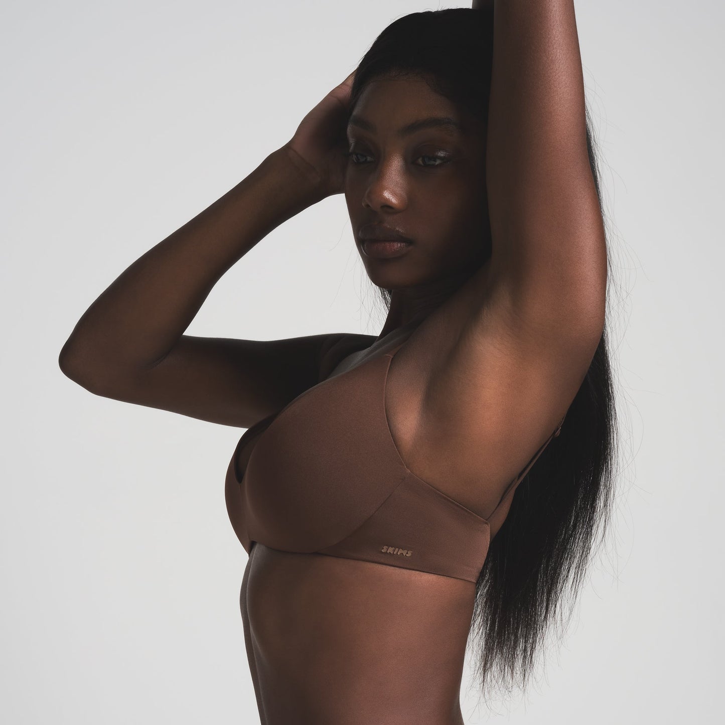 WIRELESS FORM PUSH-UP PLUNGE BRA | COCOA