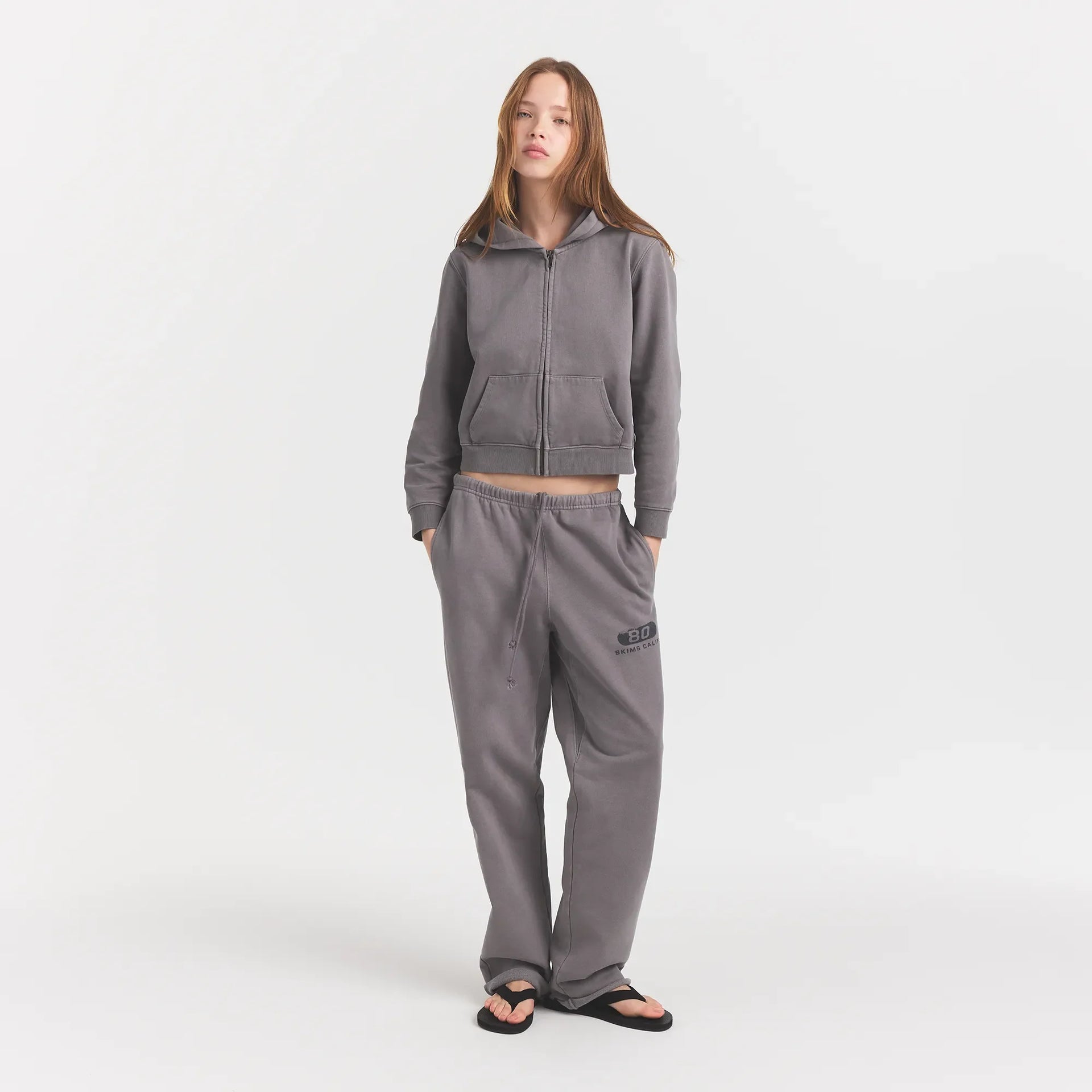 BOYFRIEND FLEECE STRAIGHT LEG PANT | SHADOW EIGHTY SKIMS