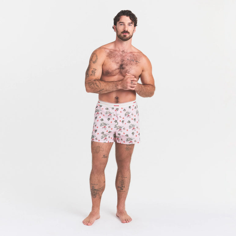 COTTON POPLIN MENS LOGO BAND BOXER | CHERRY BLOSSOM SPORTS CAR GIFT