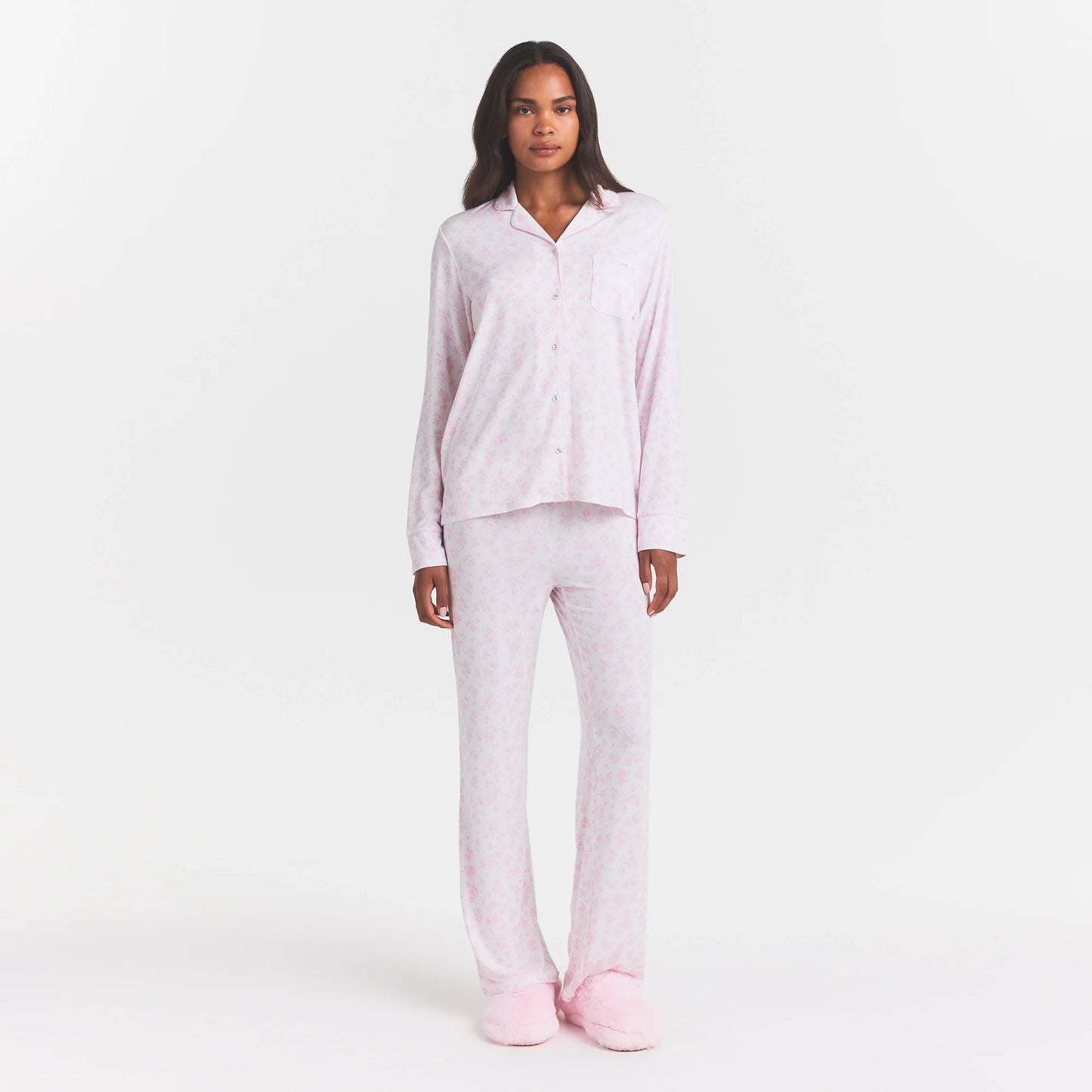 FAUX FUR SLIPPER | CHERRY BLOSSOM