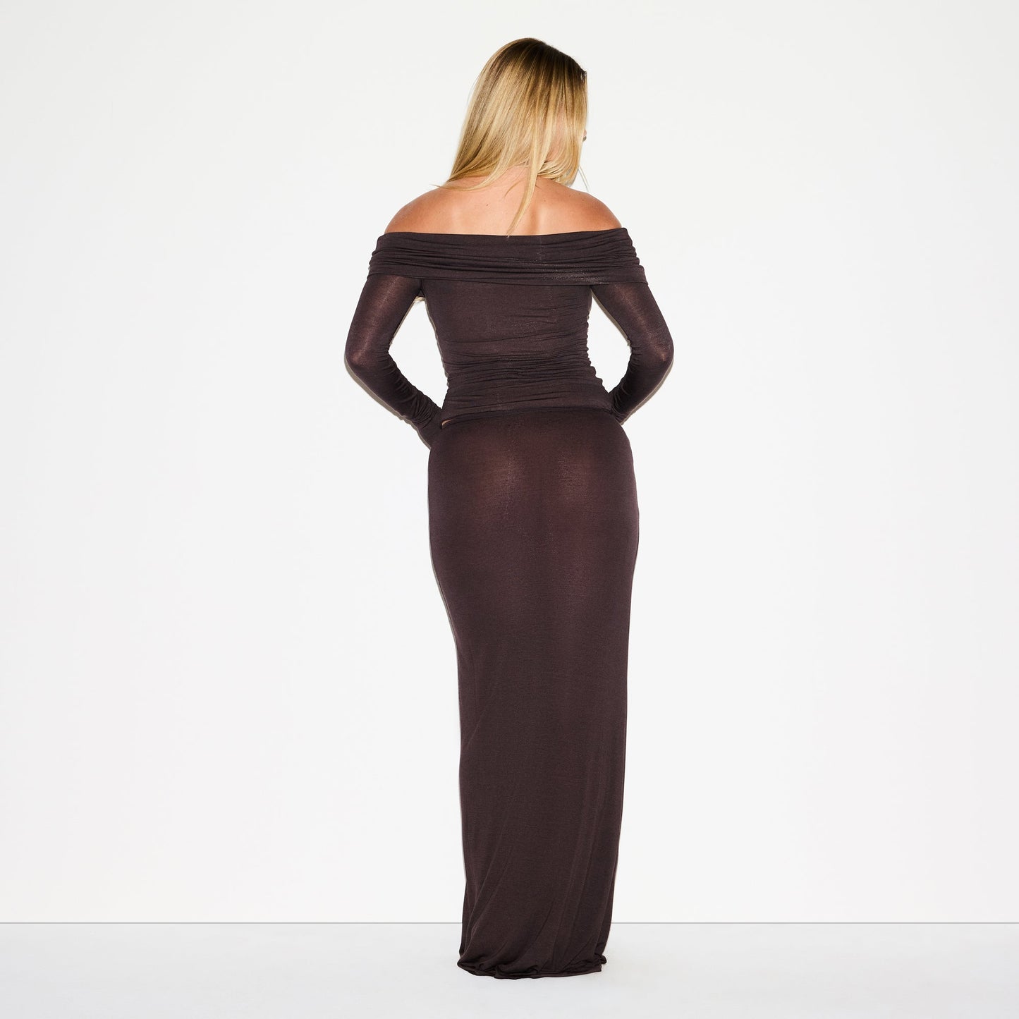 SHEER MODAL OFF THE SHOULDER TOP | PHOENIX