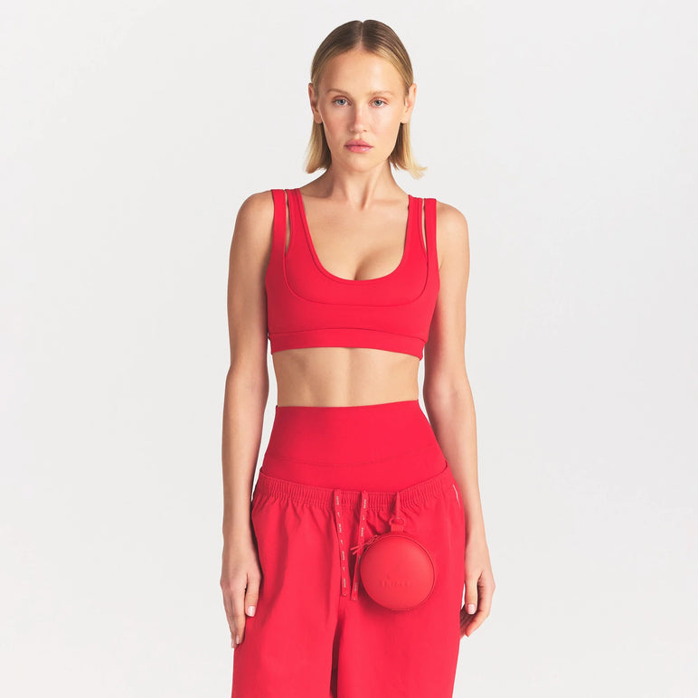 NikeSKIMS MATTE DOUBLE STRAP SCOOP BRA | UNIVERSITY RED
