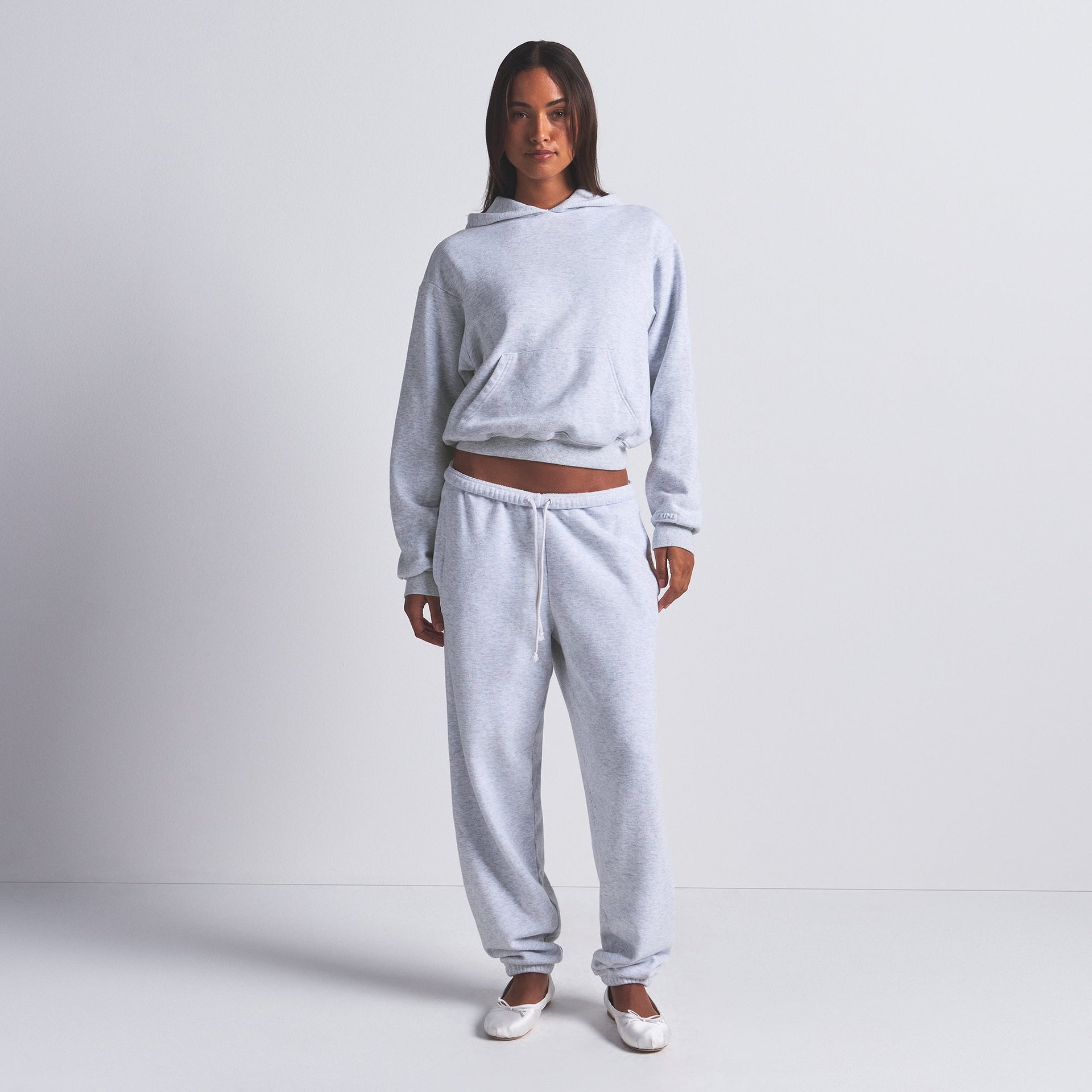 COTTON FLEECE CLASSIC HOODIE | LIGHT HEATHER GREY