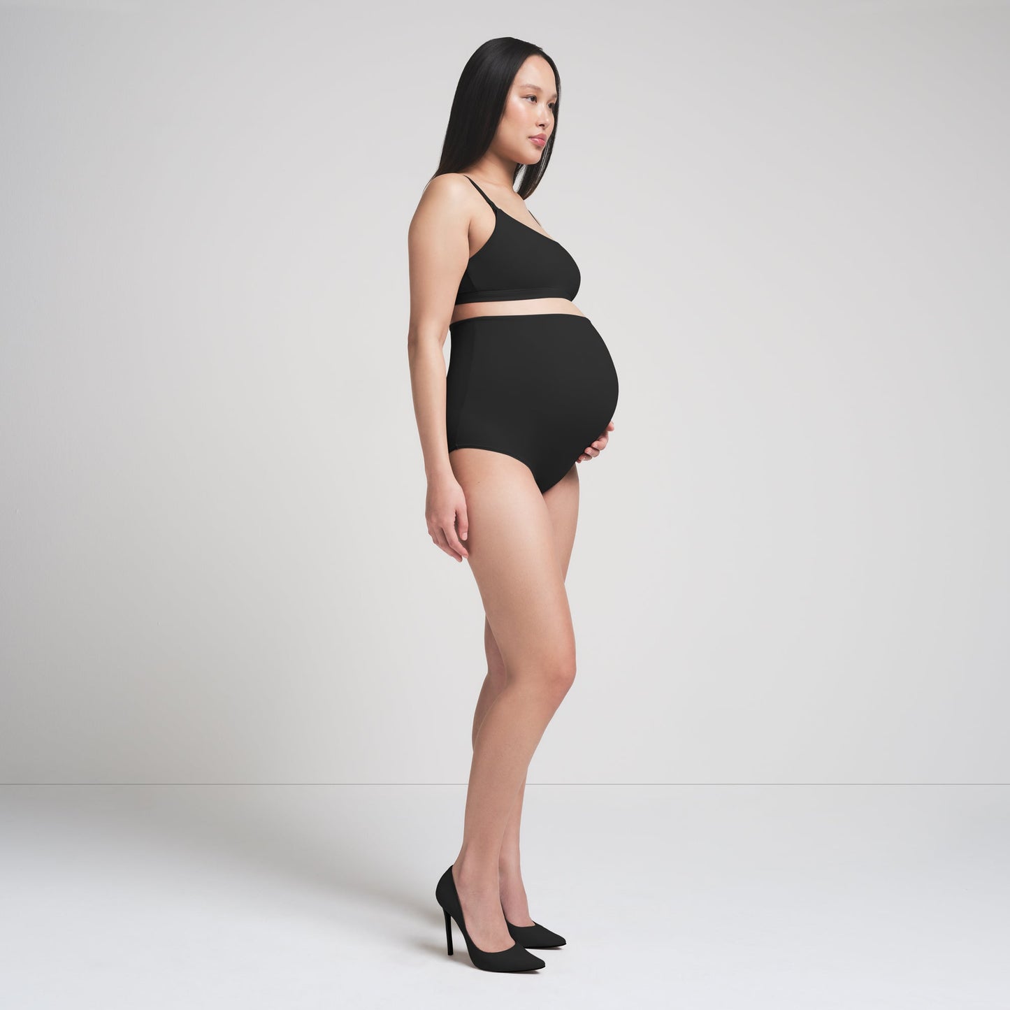 FITS EVERYBODY MATERNITY BANDED HIGH-WAISTED BRIEF | ONYX