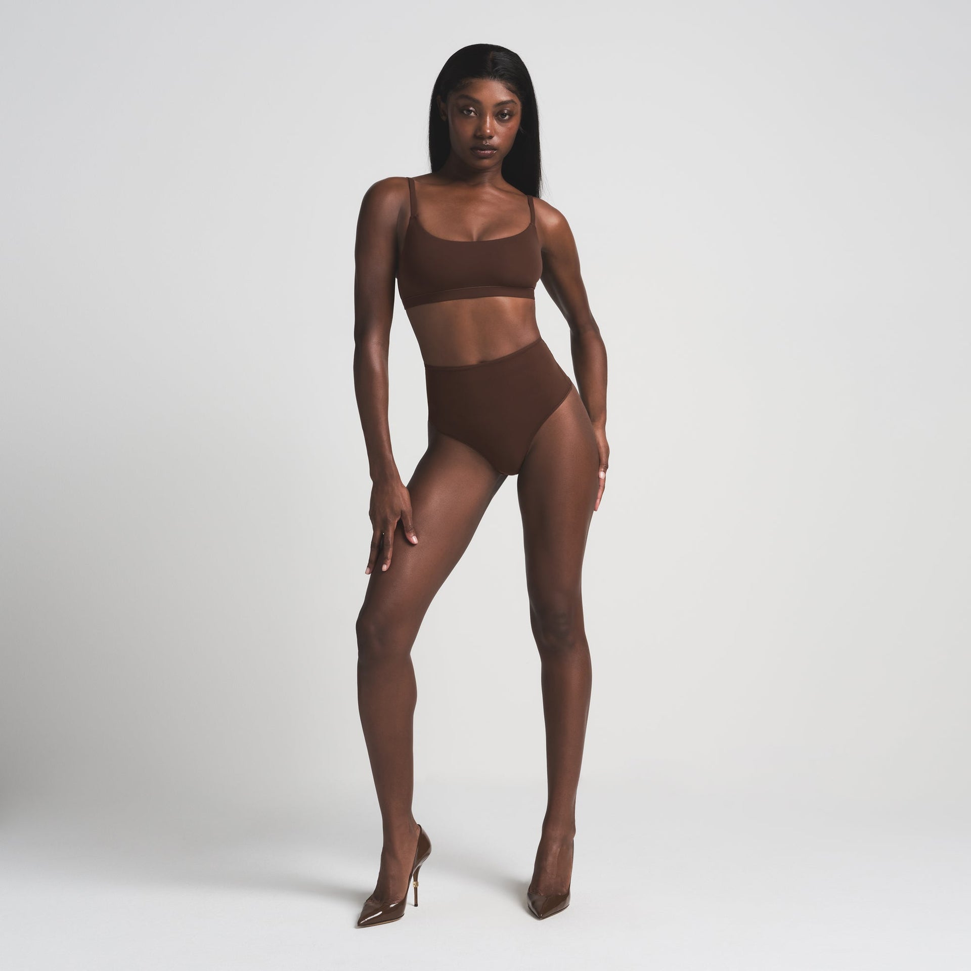 FITS EVERYBODY HIGH-WAISTED THONG | COCOA