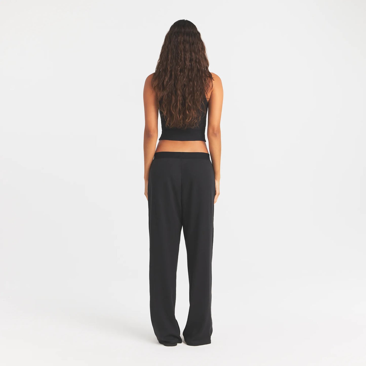 COTTON RIB RELAXED PANT | SOOT