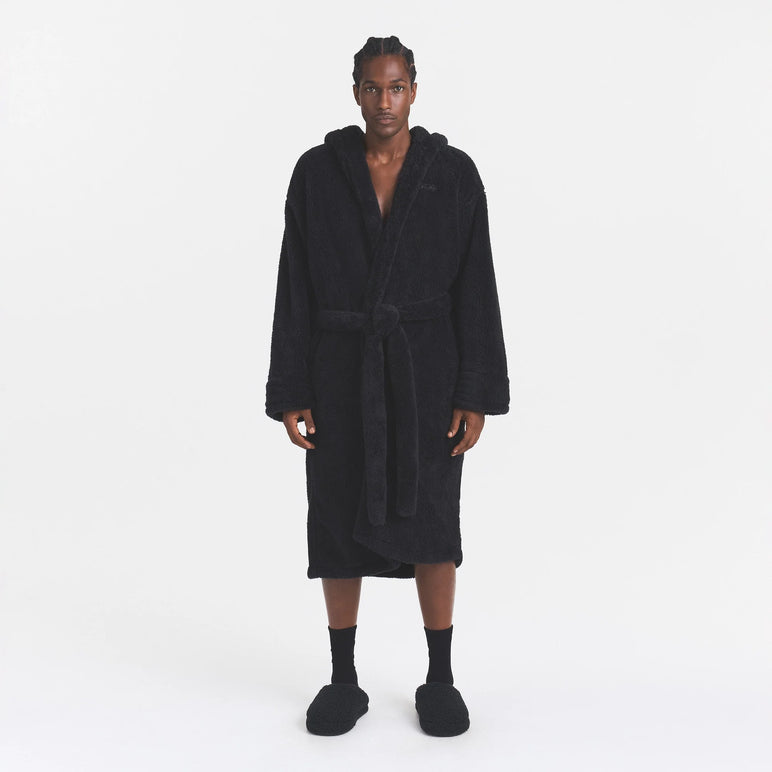 PLUSH HOTEL UNISEX LONG ROBE | ONYX