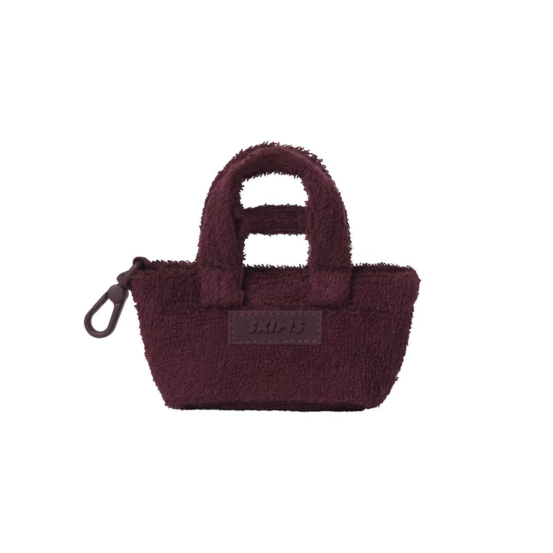 TERRY MICRO MINI TOTE KEYCHAIN | CURRANT