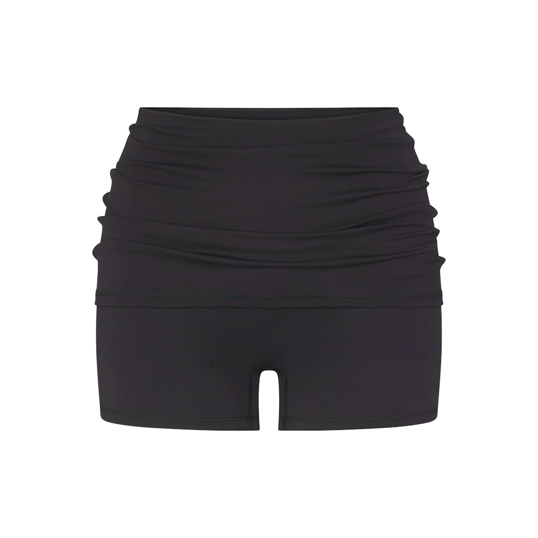 NikeSKIMS MATTE FOLDOVER WB 3 INCH SHORT | OBSIDIAN