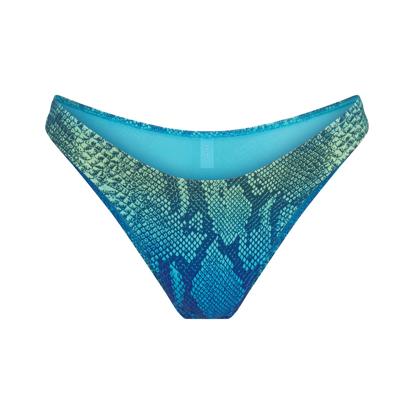 SIGNATURE SWIM TANGA BIKINI BOTTOM | AQUA OMBRE SNAKE