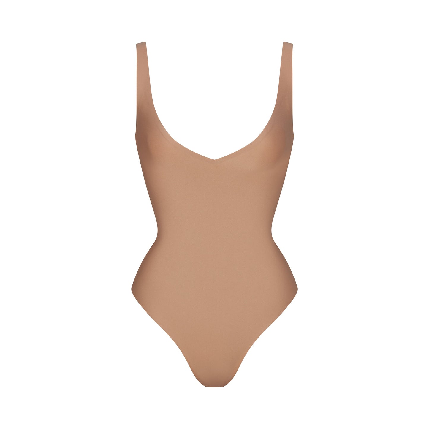 SKIMS BODY UNLINED PLUNGE THONG BODYSUIT | SIENNA