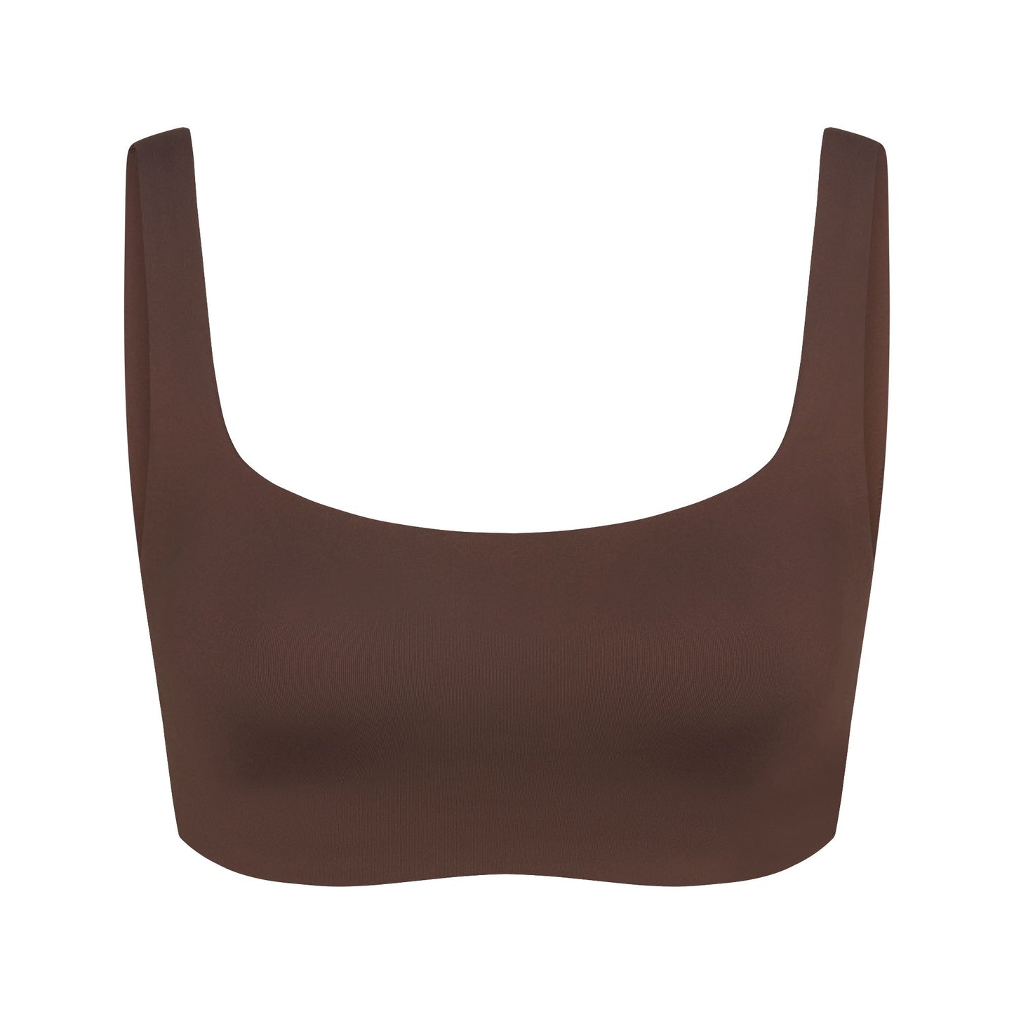 NikeSKIMS MATTE SCOOP NECK BRA | DARK SEPIA