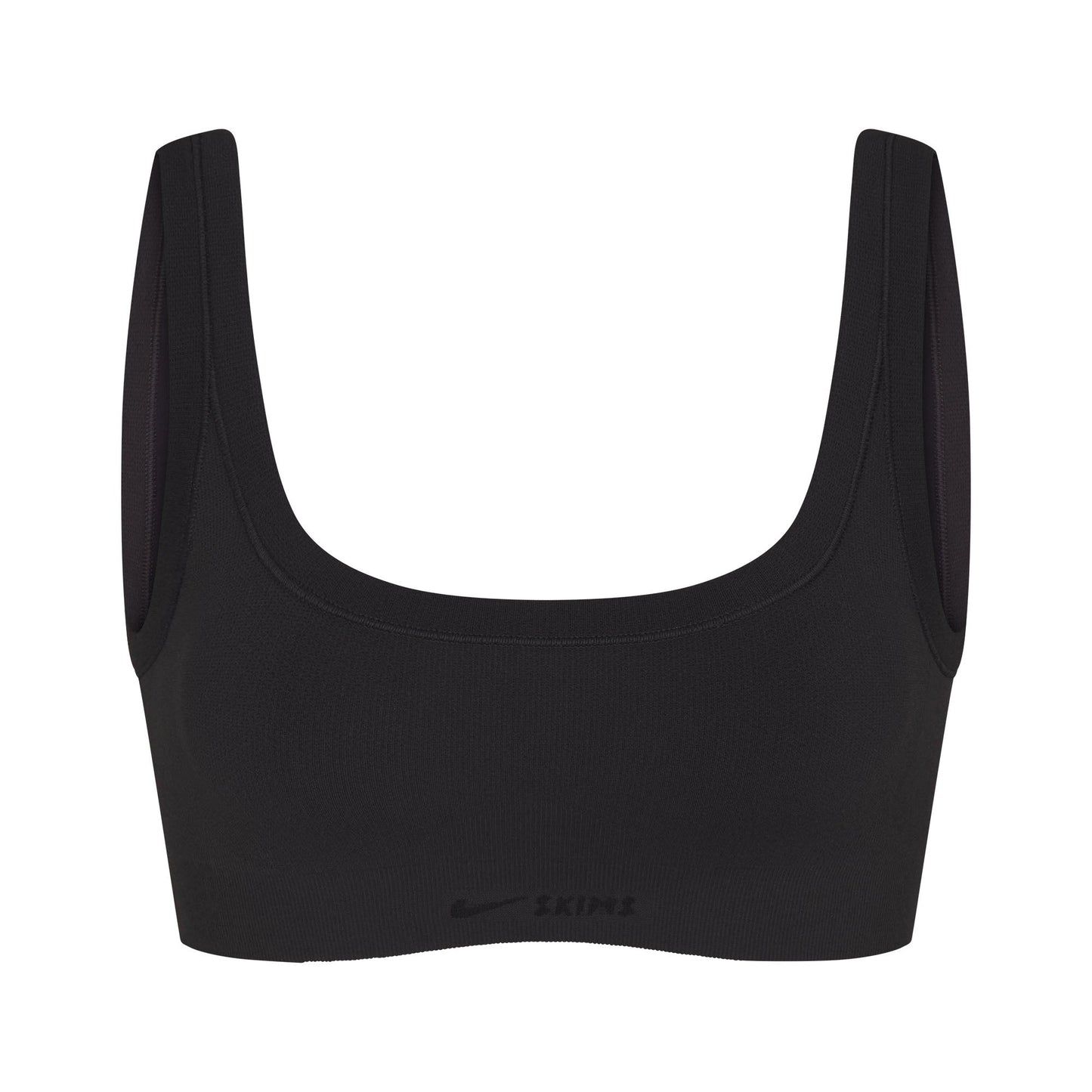 NikeSKIMS VINTAGE SEAMLESS SCOOP NECK BRA | OBSIDIAN