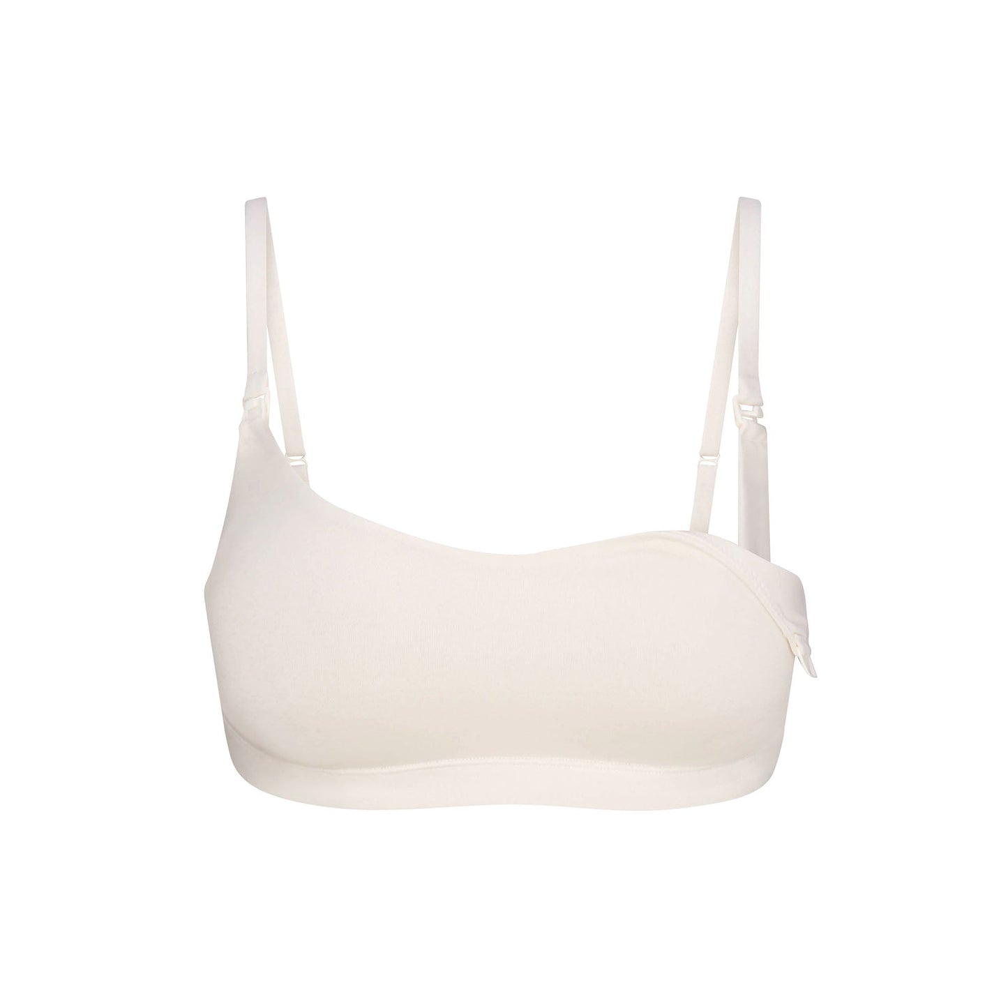 COTTON JERSEY MATERNITY NURSING SCOOP BRALETTE | MARBLE