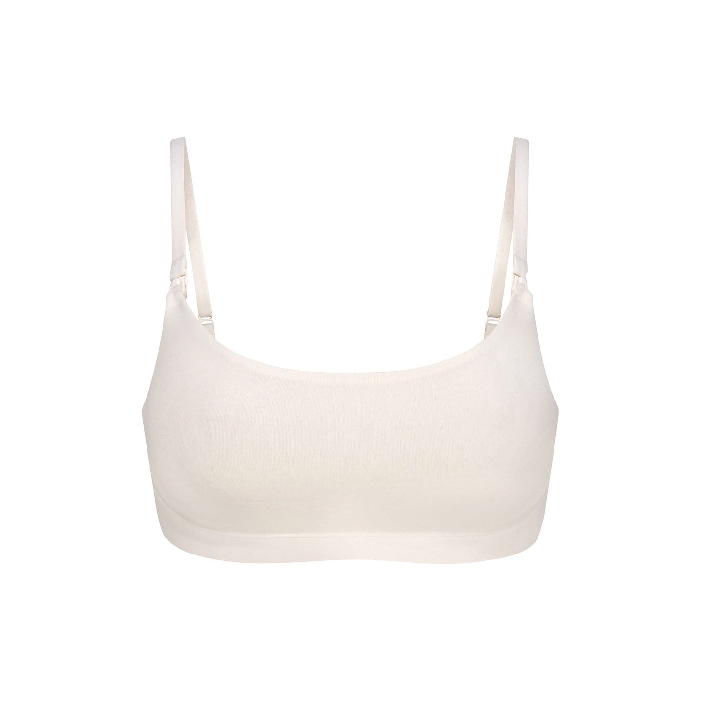 COTTON JERSEY MATERNITY NURSING SCOOP BRALETTE | MARBLE