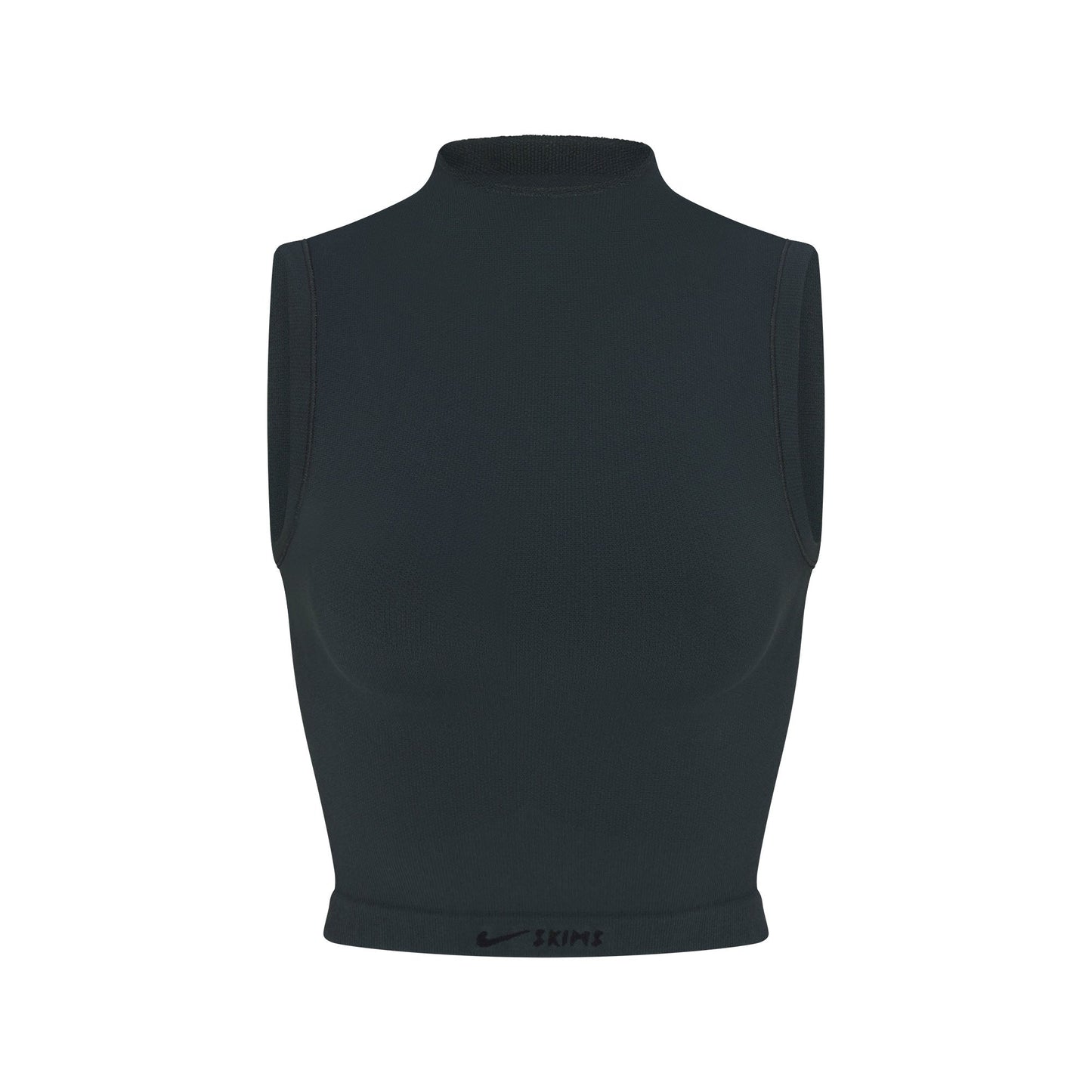 NikeSKIMS VINTAGE SEAMLESS MOCK NECK BRA TOP | DARK TEAL