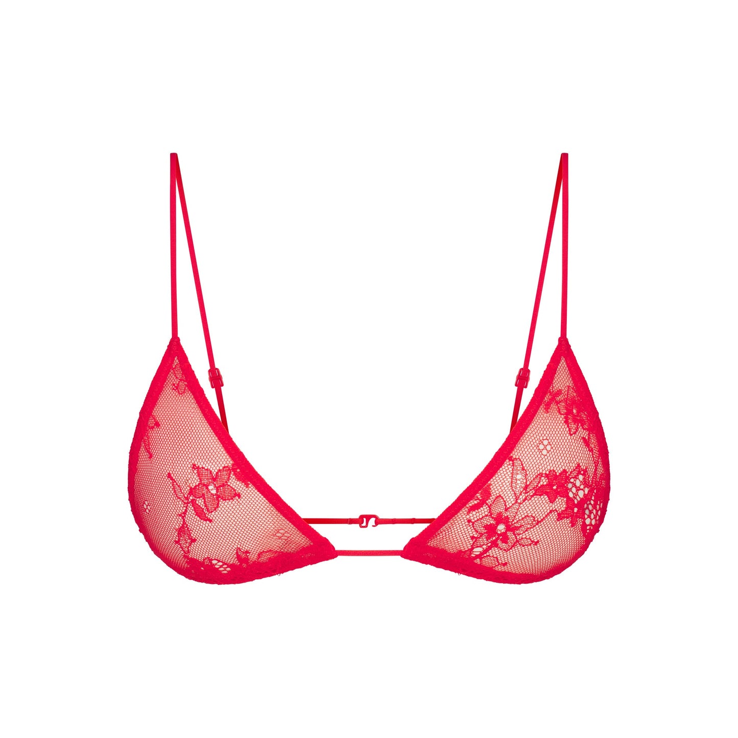 ULTRA FINE LACE MICRO TRIANGLE BRALETTE | RUBY