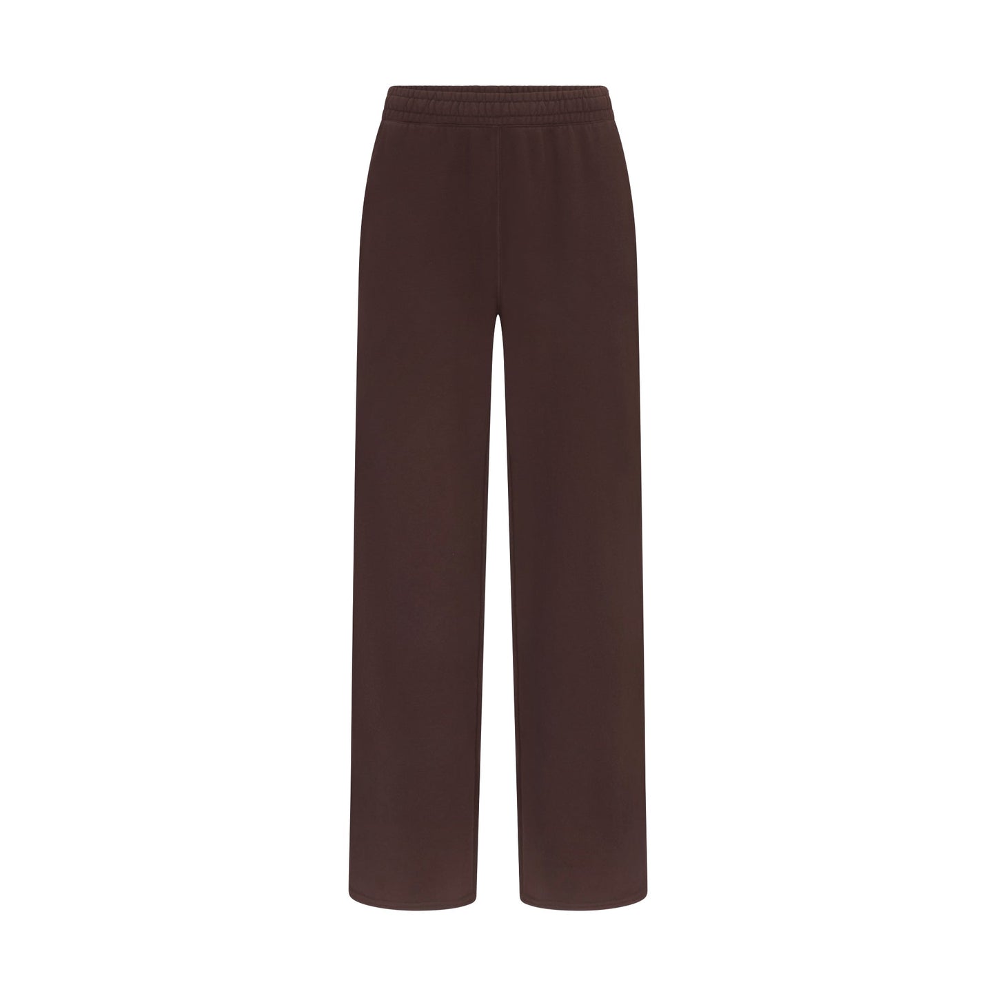 FRENCH TERRY STRAIGHT LEG PANT | ESPRESSO