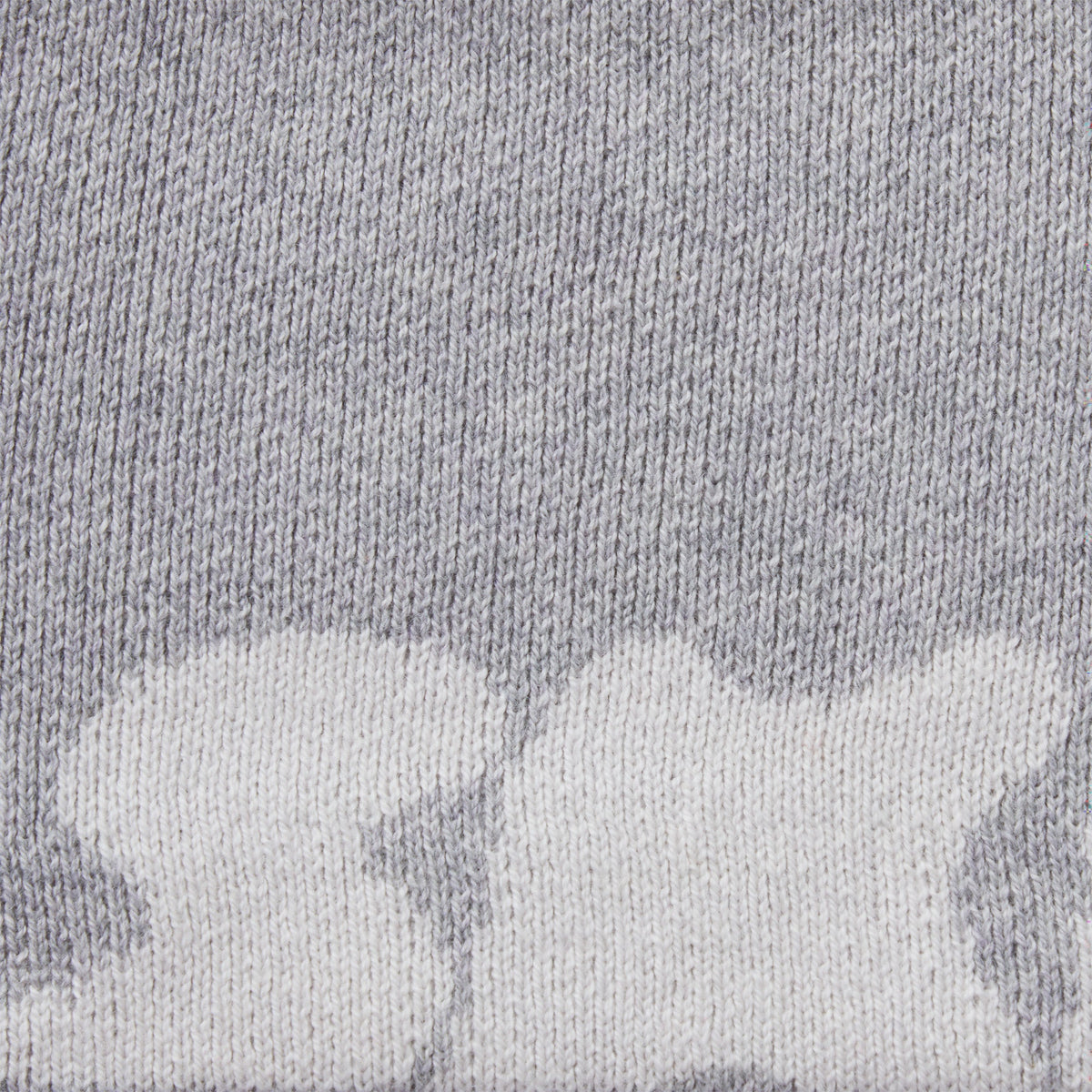 COTTON KNIT MENS LOGO BEANIE | LIGHT HEATHER GREY