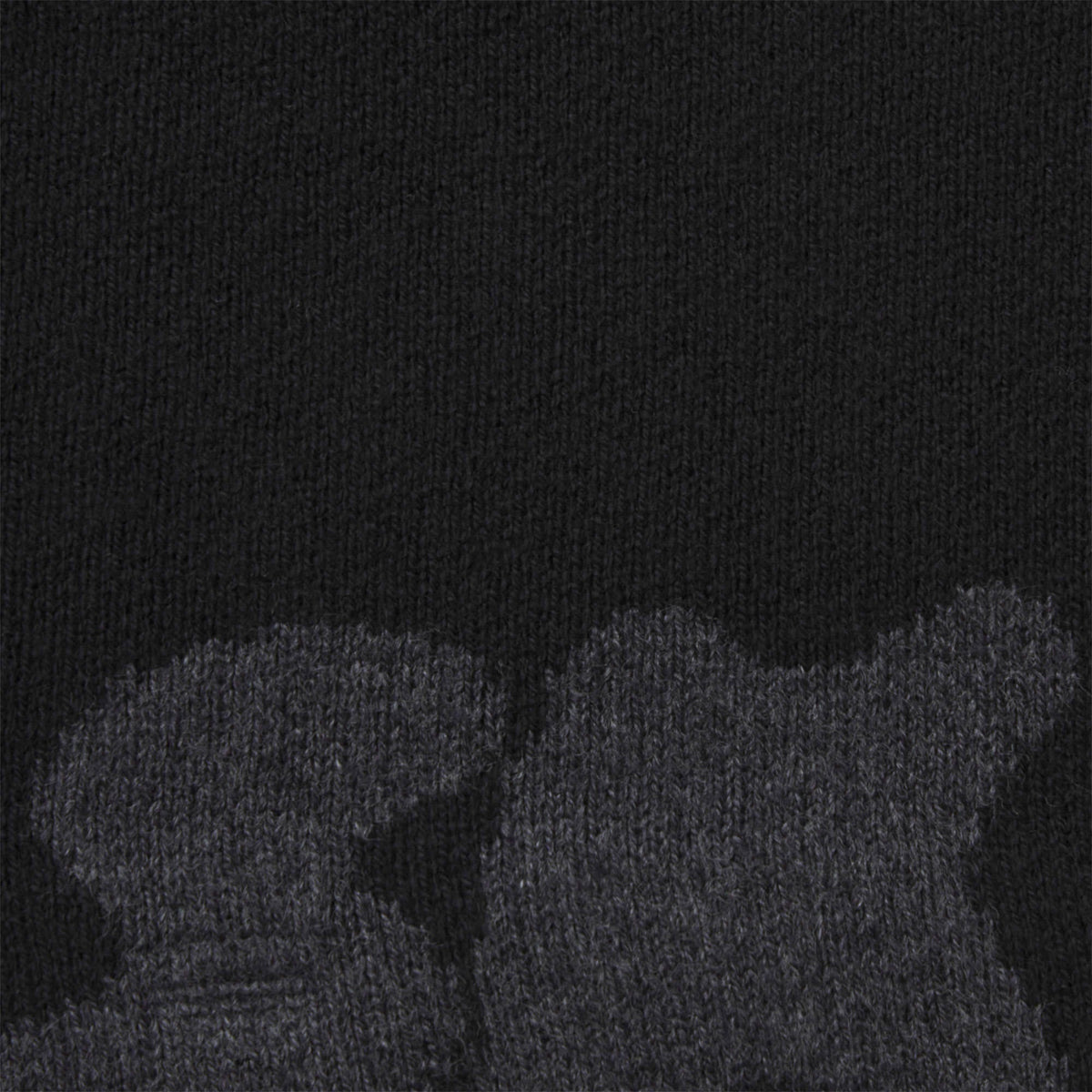 COTTON KNIT MENS LOGO BEANIE | ONYX