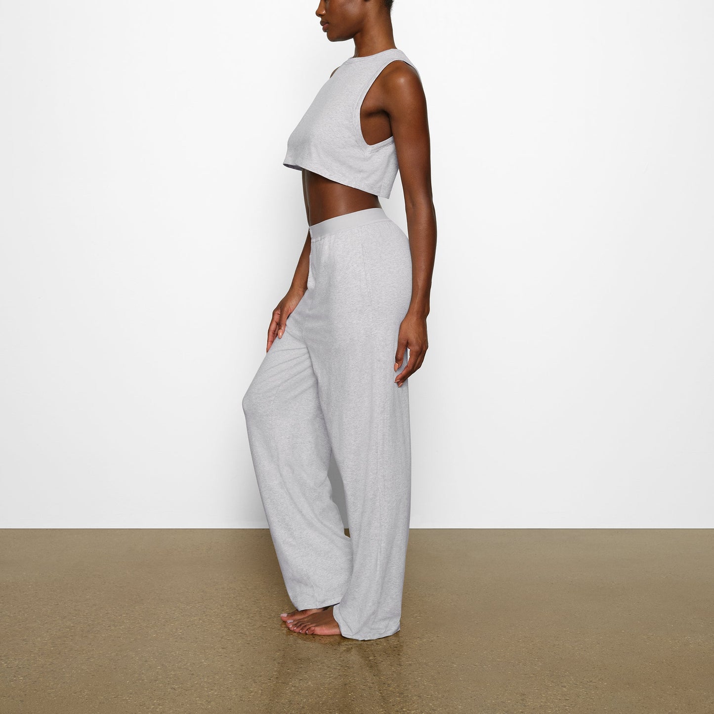 BOYFRIEND LOOSE PANT | LIGHT HEATHER GREY
