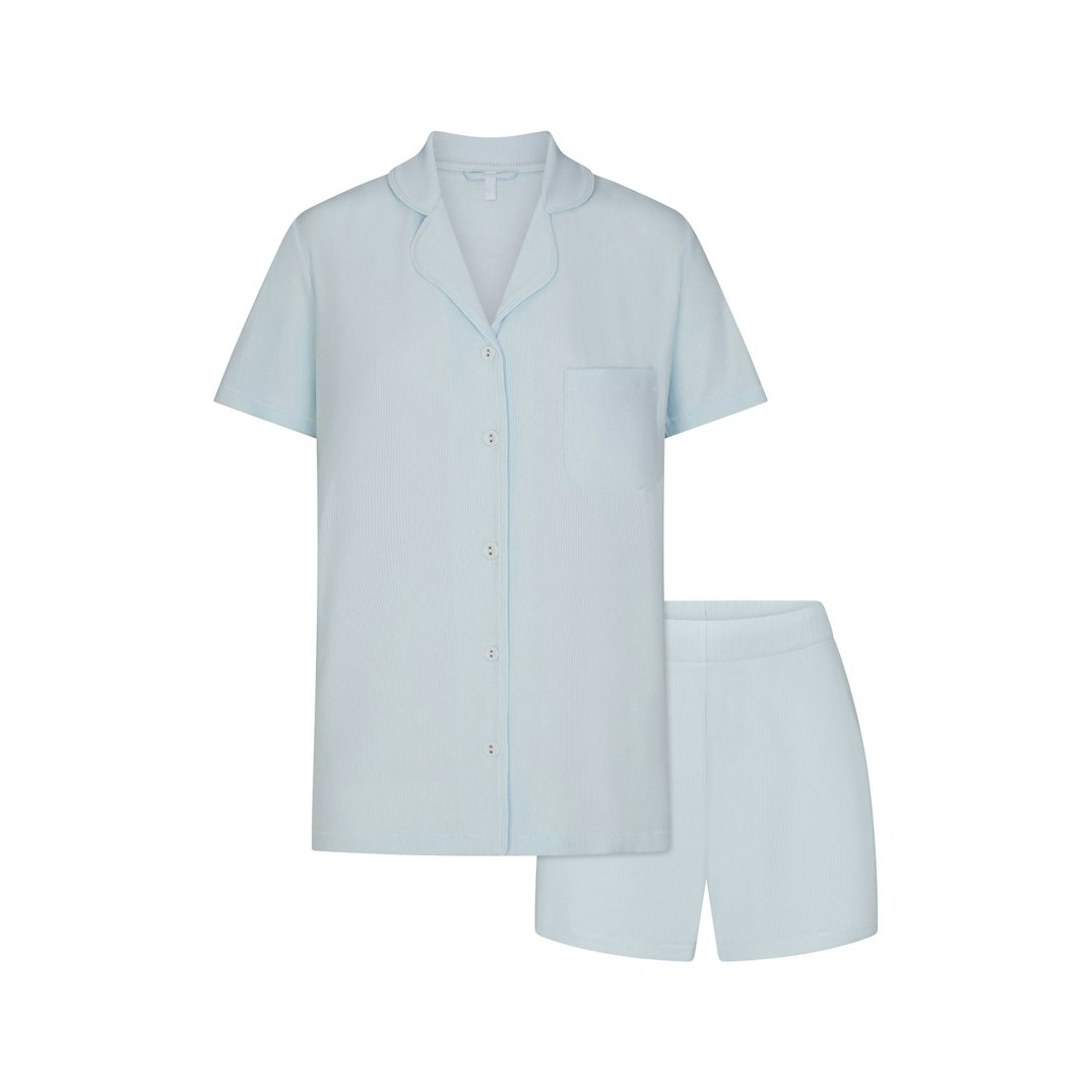 SOFT LOUNGE SHORT SLEEP SET | BABY BLUE