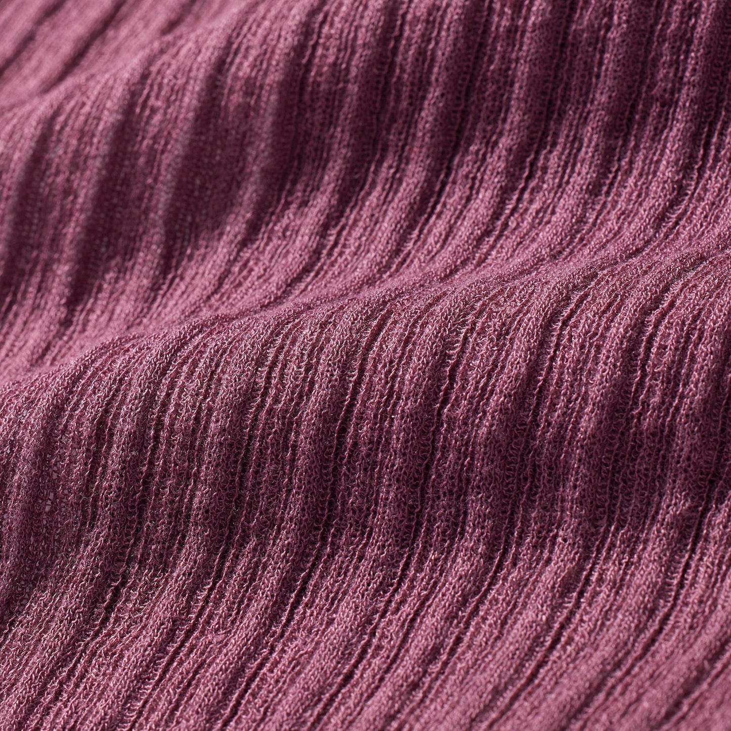 SHEER KNIT FOLDOVER LONG SKIRT | BEET