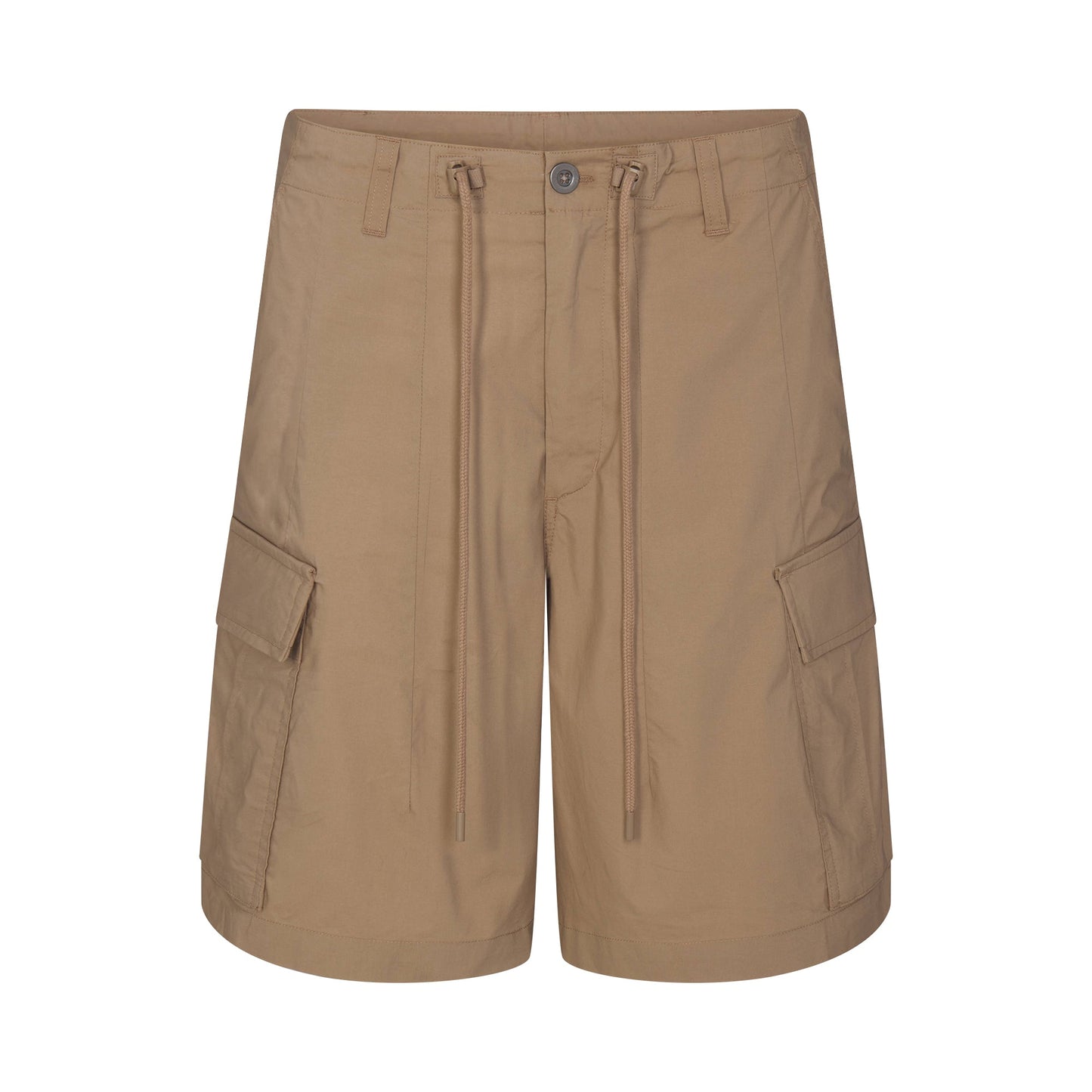 WOVEN COTTON OVERSIZED CARGO SHORT | DESERT
