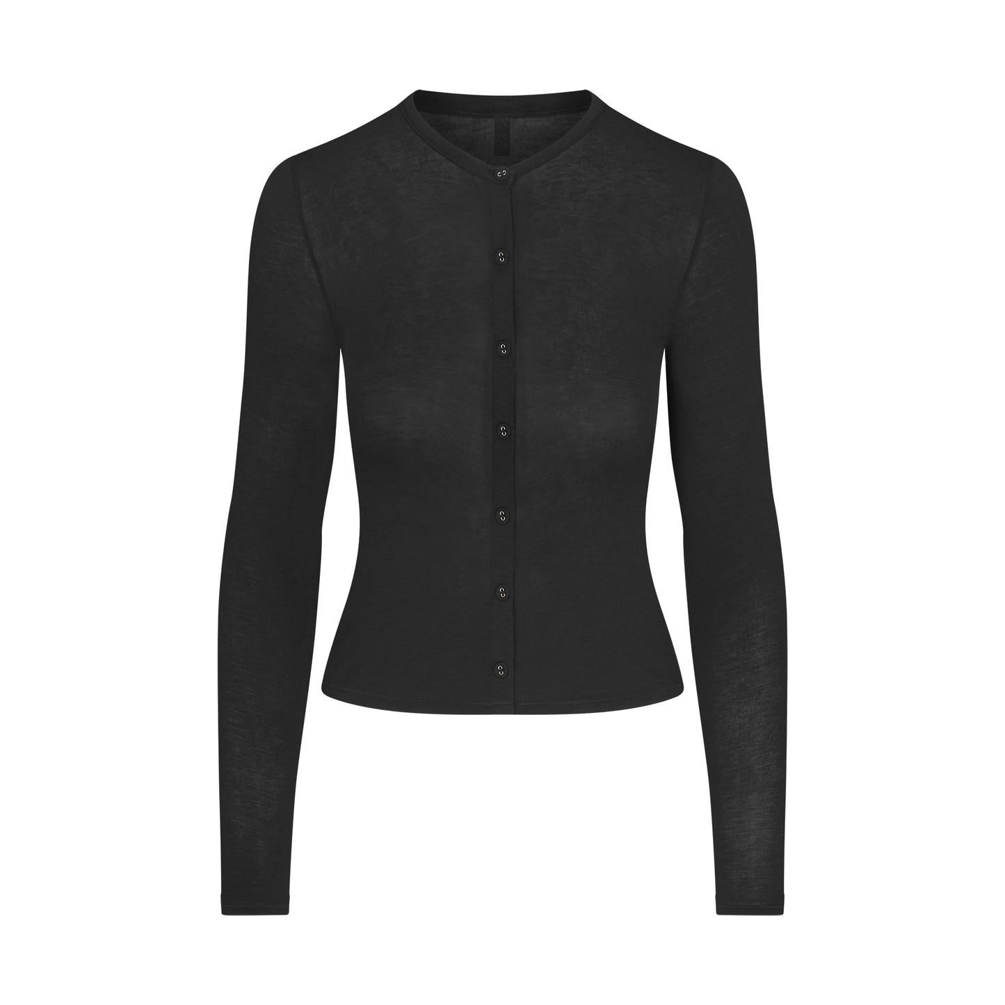 SHEER MODAL CARDIGAN | ONYX