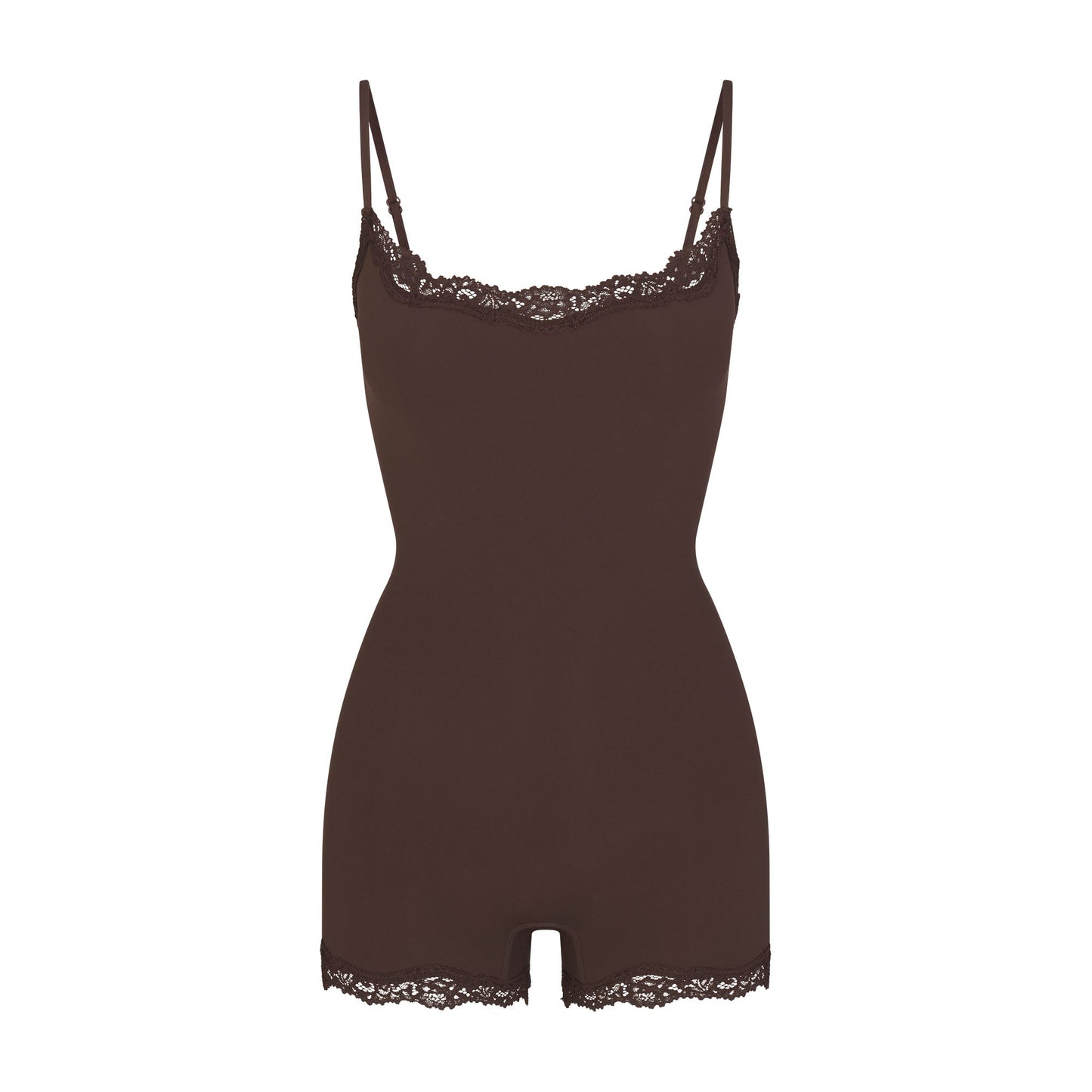 FITS EVERYBODY LACE ONESIE | ESPRESSO