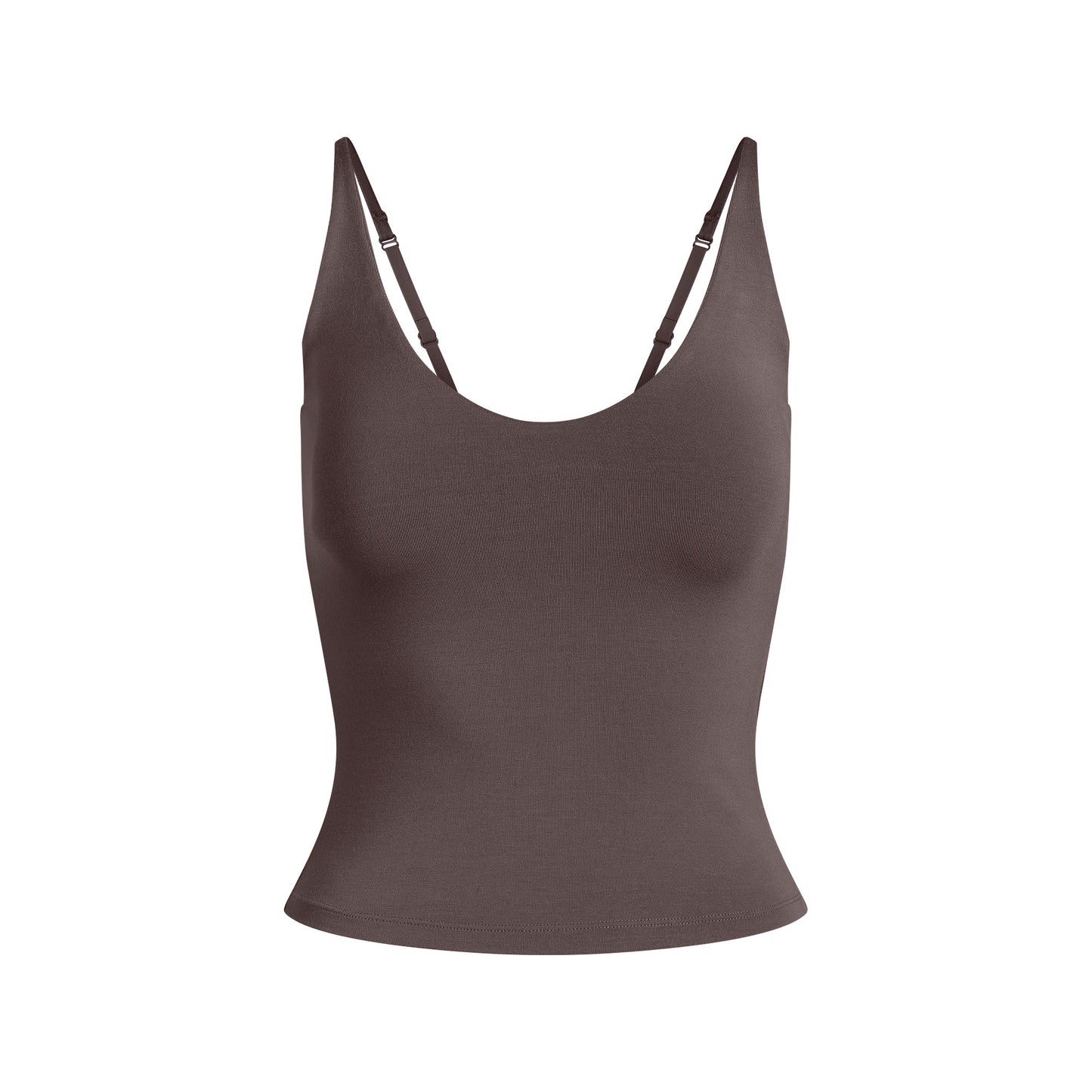 SMOOTH LAYERS SCOOP NECK CAMI | RAISIN