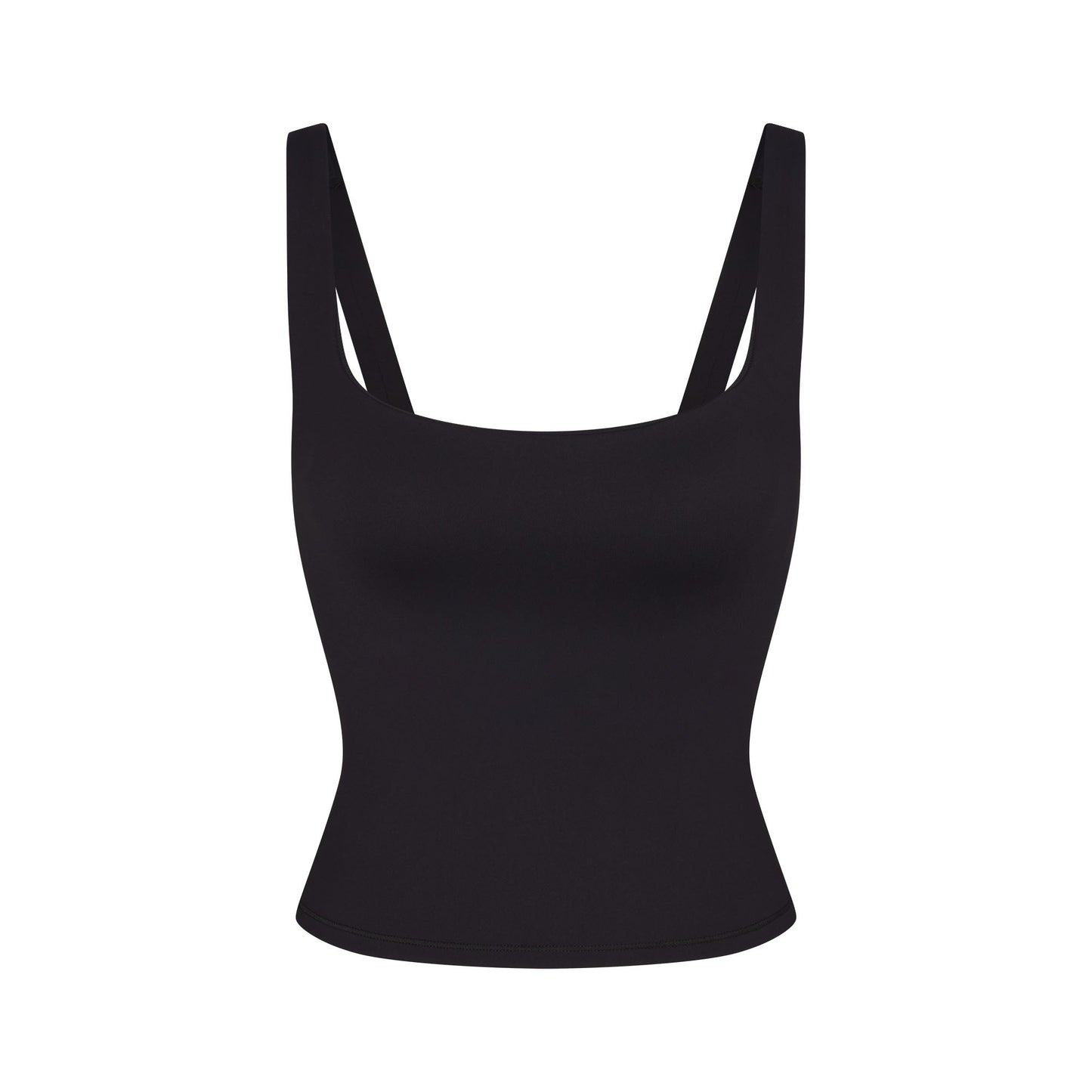 NikeSKIMS MATTE SQUARE NECK TANK | OBSIDIAN