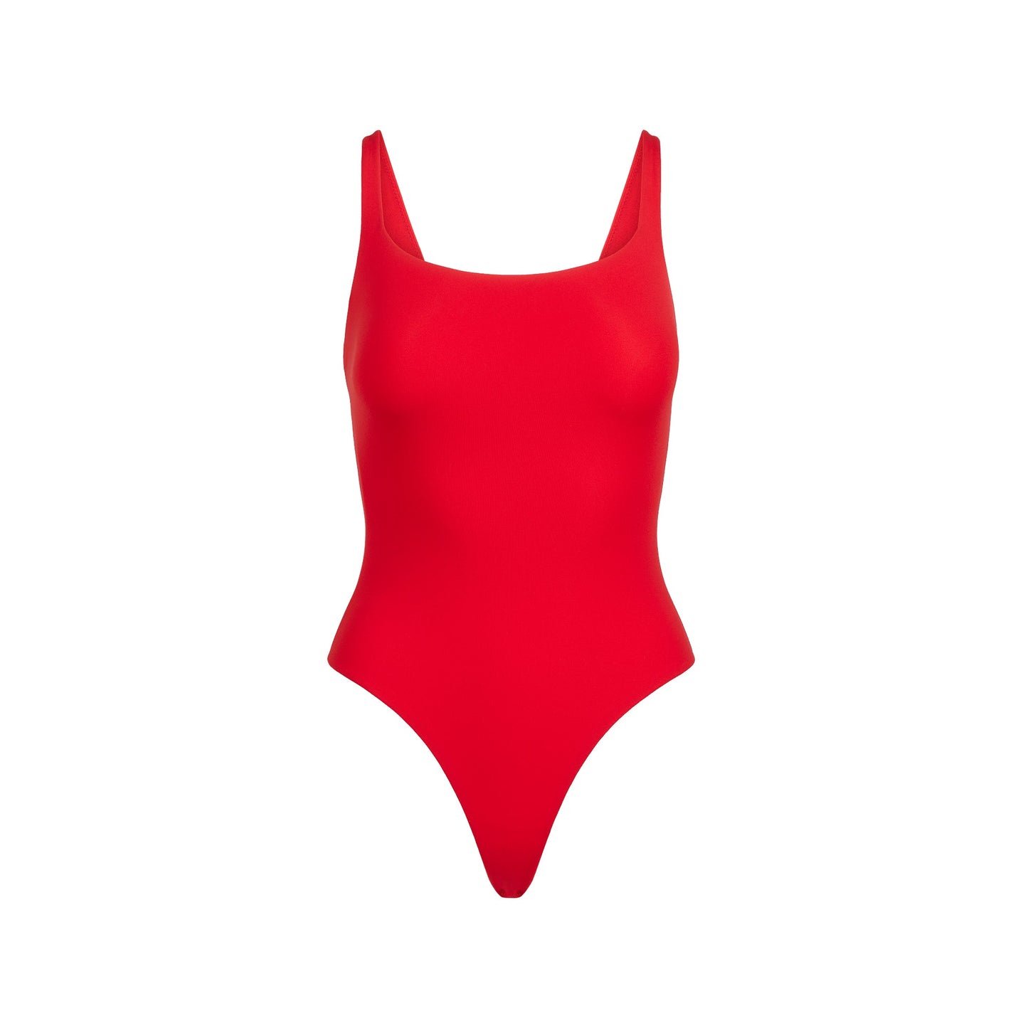 FITS EVERYBODY SQUARE NECK BODYSUIT | CHERRY