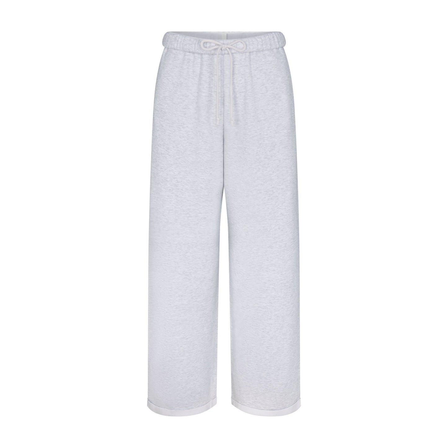 COTTON FLEECE STRAIGHT LEG PANT | LIGHT HEATHER GREY