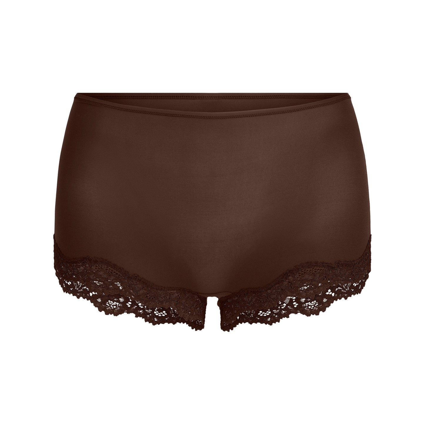FITS EVERYBODY LACE BOY SHORT | ESPRESSO