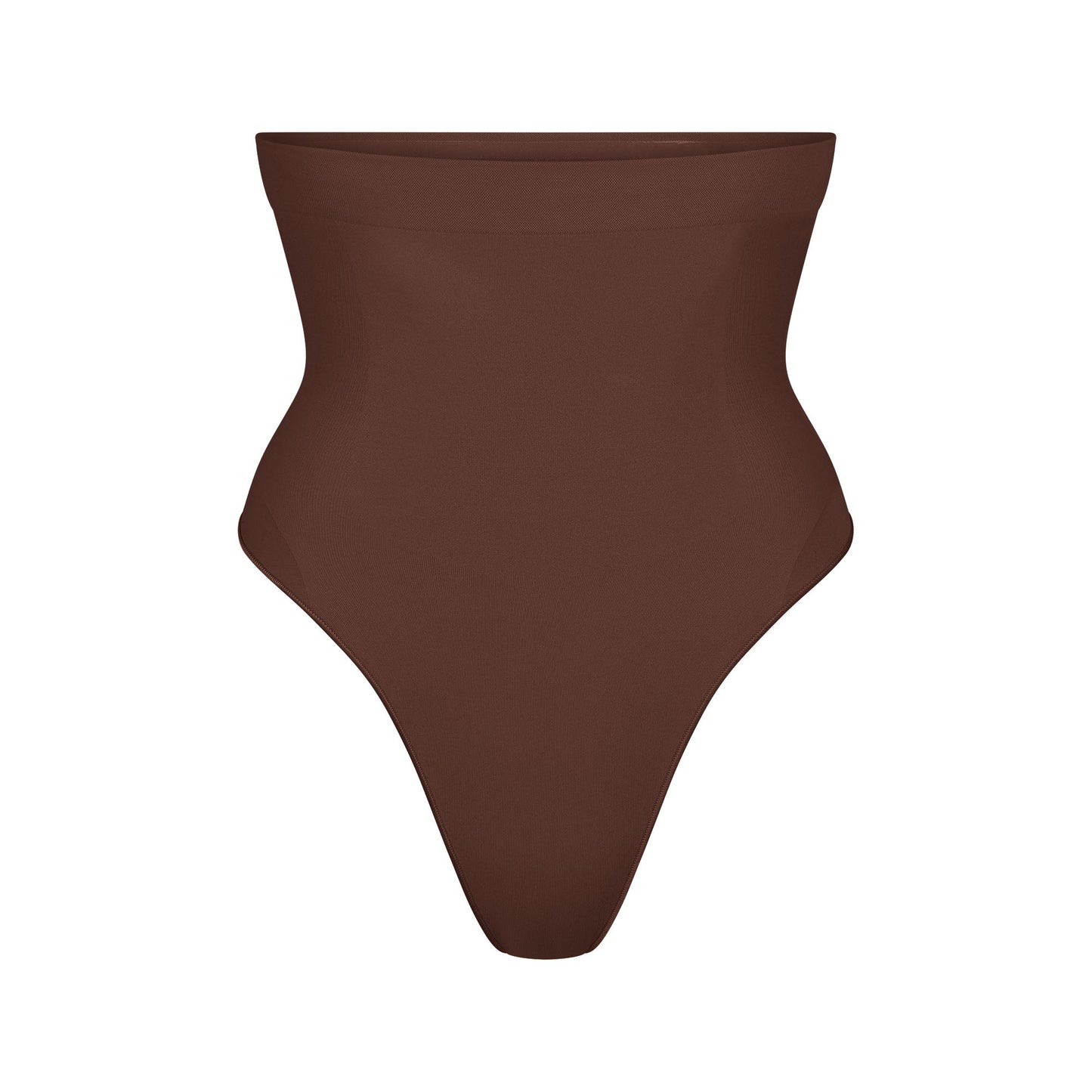 SEAMLESS SCULPT HIGH-WAISTED THONG | COCOA