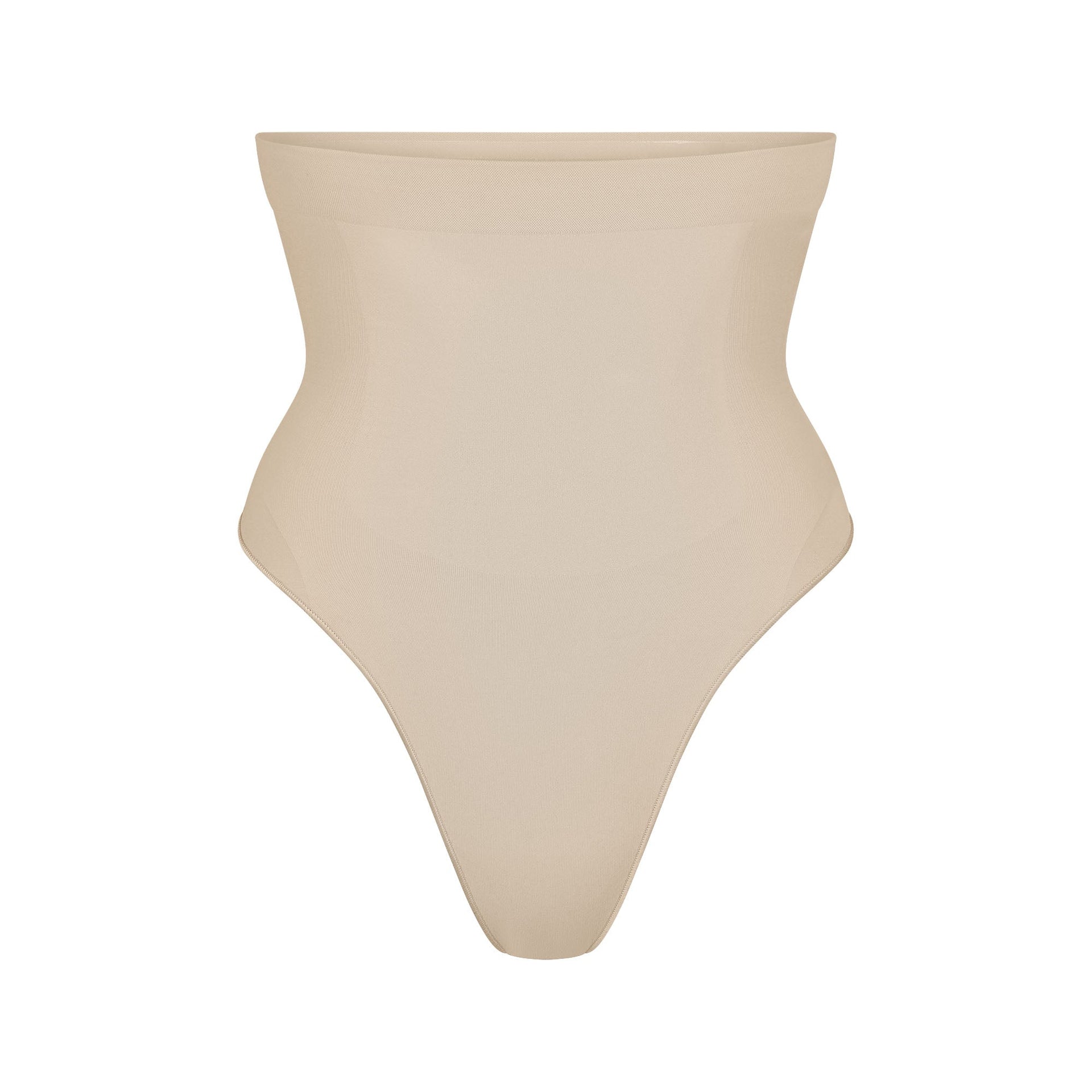SEAMLESS SCULPT HIGH-WAISTED THONG | SAND