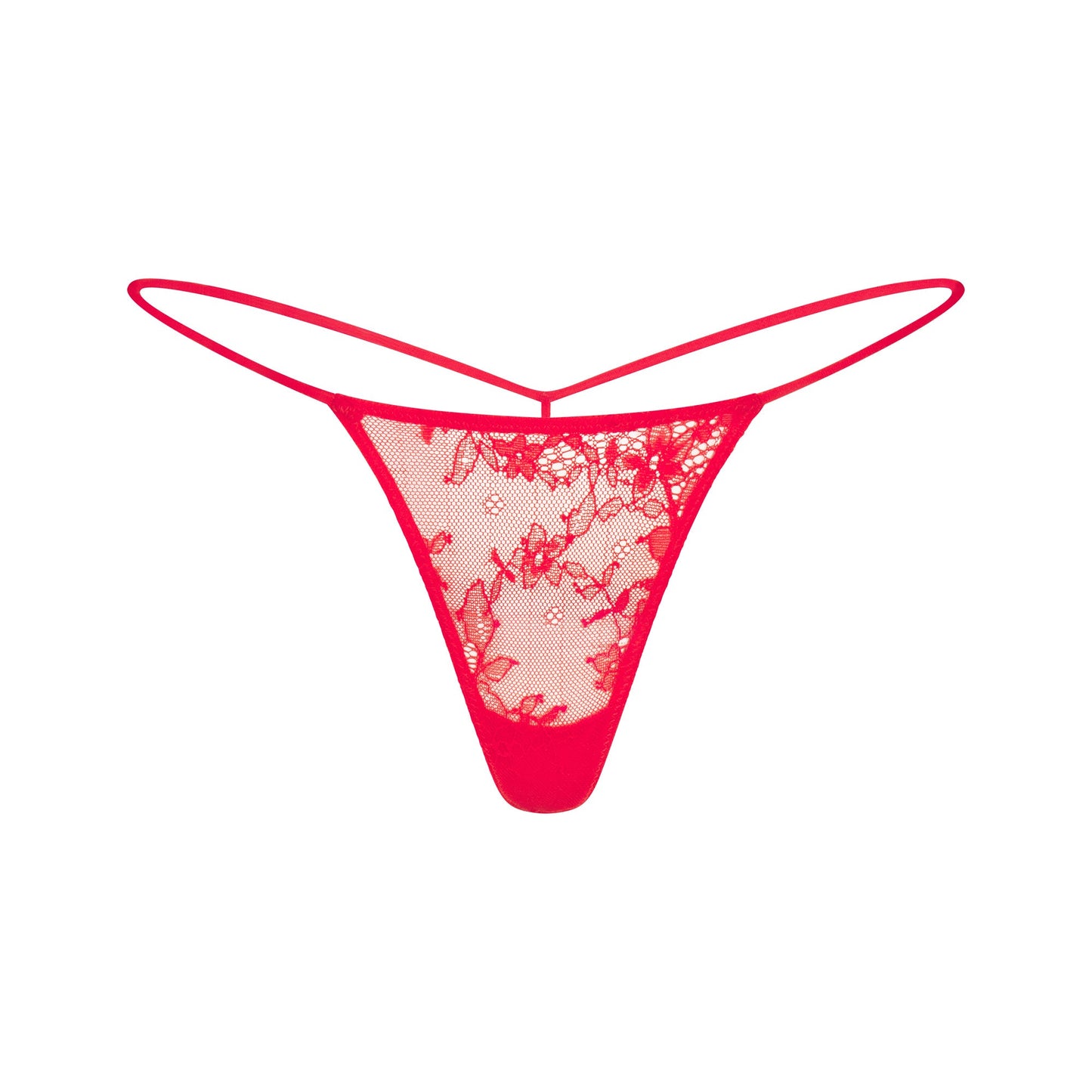ULTRA FINE LACE MICRO THONG | RUBY