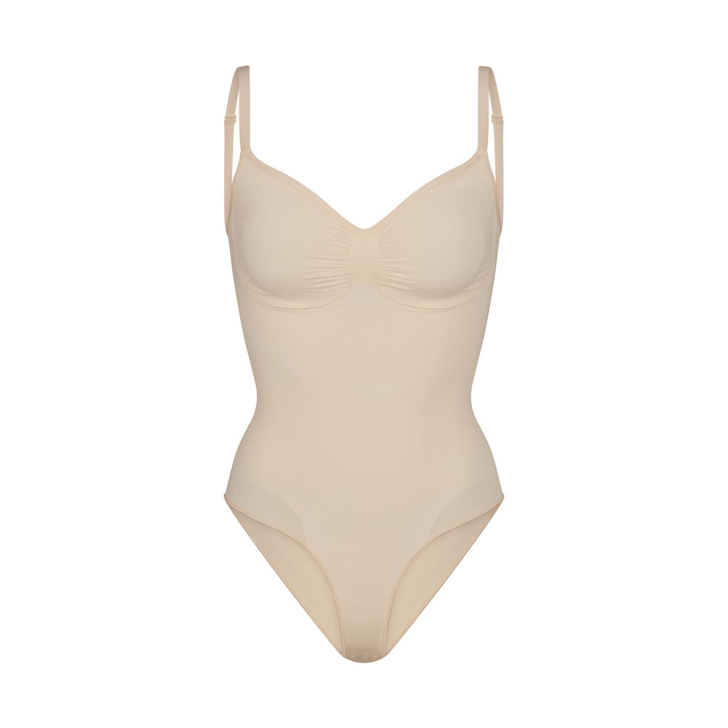 SEAMLESS SCULPT BRIEF BODYSUIT | SAND