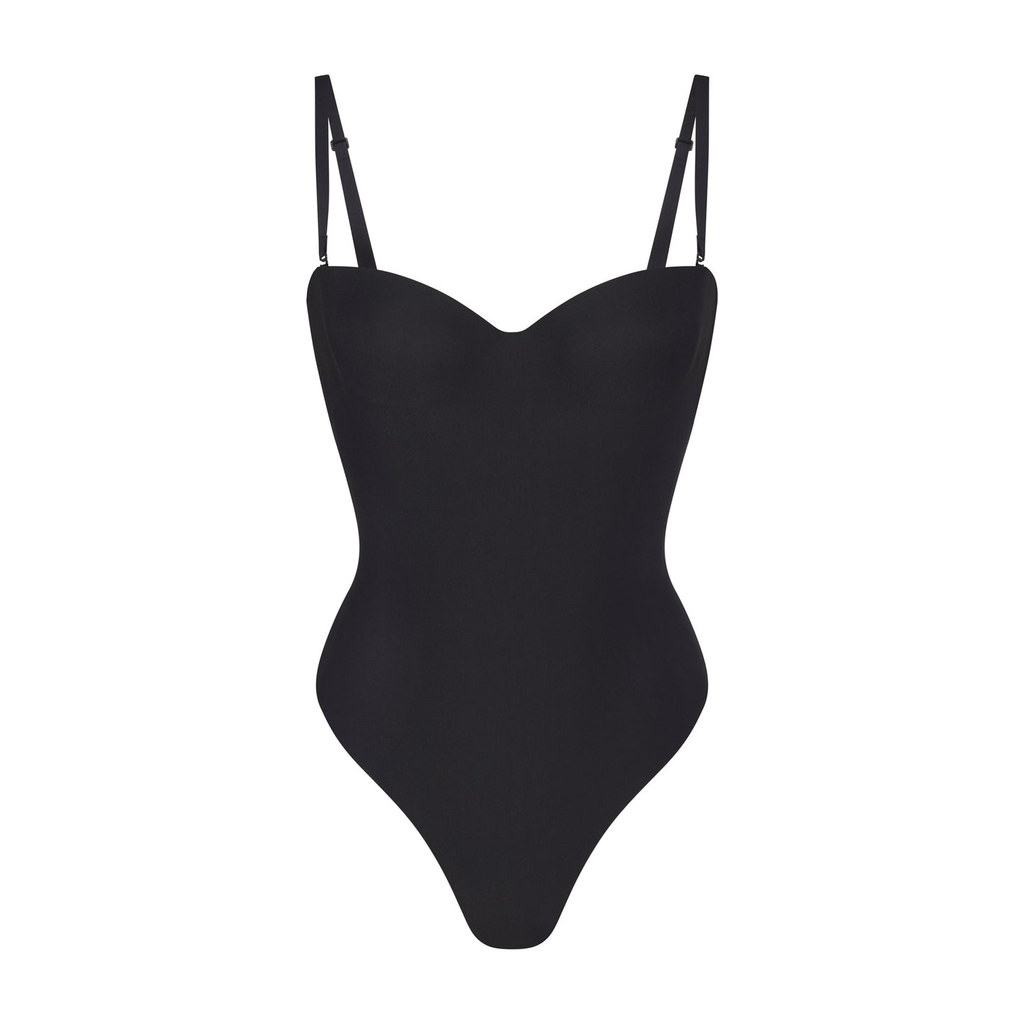 SKIMS BODY UNDERWIRE THONG BODYSUIT | ONYX