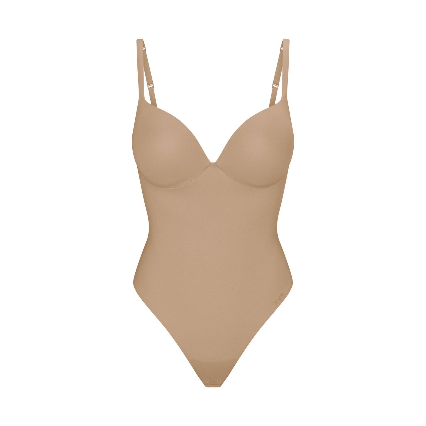 SKIMS ULTIMATE BODY PUSH-UP THONG BODYSUIT | CLAY