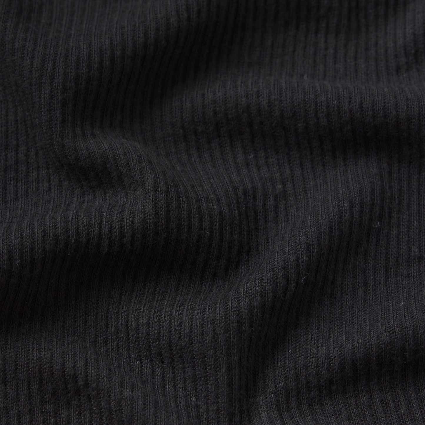 SHEER RIB LONG SLEEVE WIDE CREW | SOOT