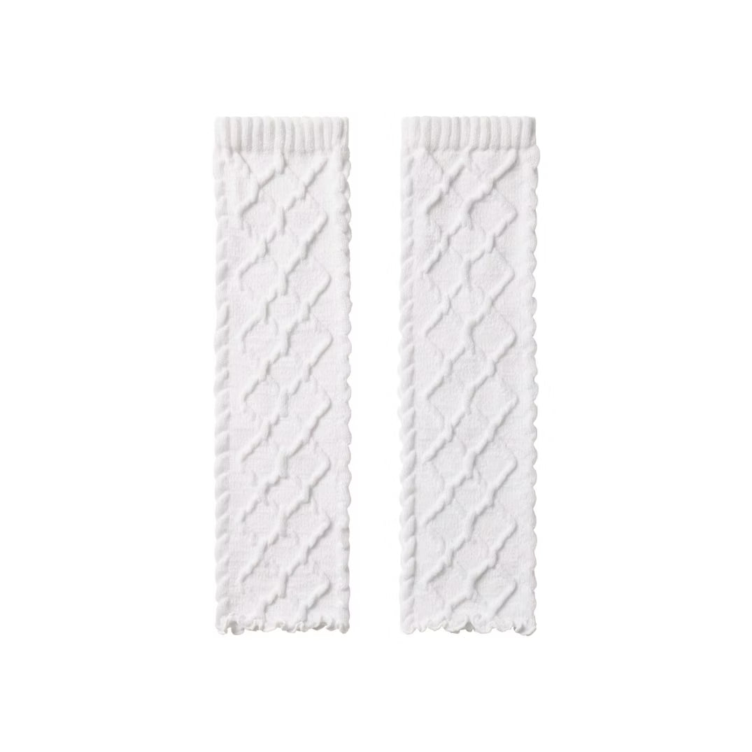 COZY CABLE KNIT LEG WARMERS | IVORY