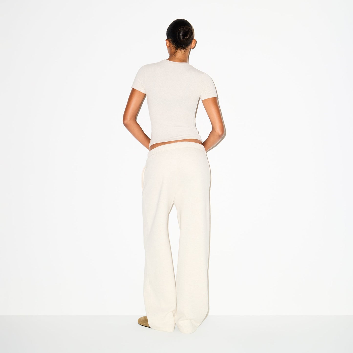 COTTON FLEECE CLASSIC STRAIGHT LEG PANT | OATMEAL HEATHER