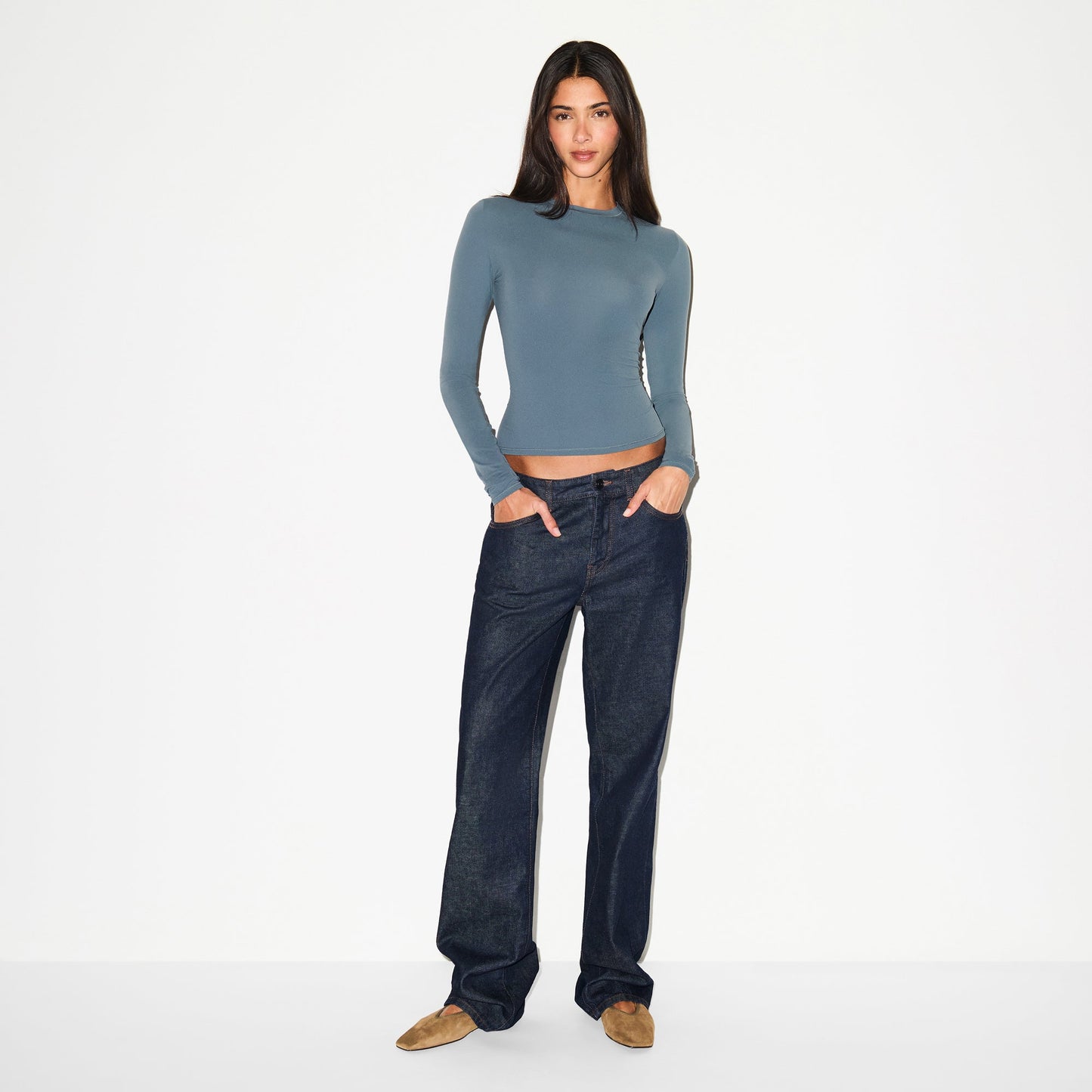 FITS EVERYBODY LONG SLEEVE T-SHIRT | ZIRCON