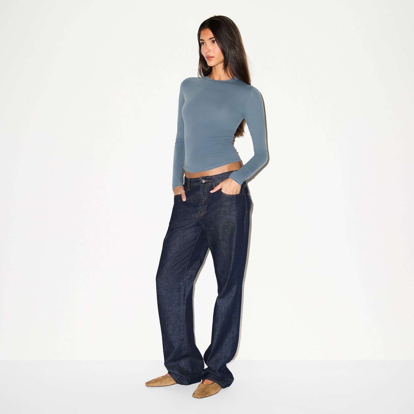 FITS EVERYBODY LONG SLEEVE T-SHIRT | ZIRCON