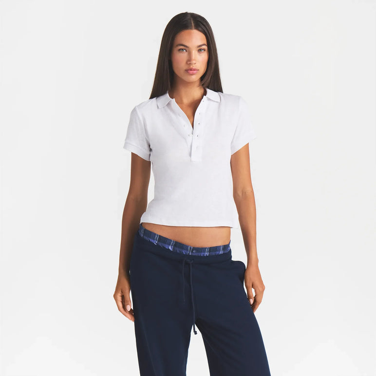 WORN IN JERSEY POLO | SNOW